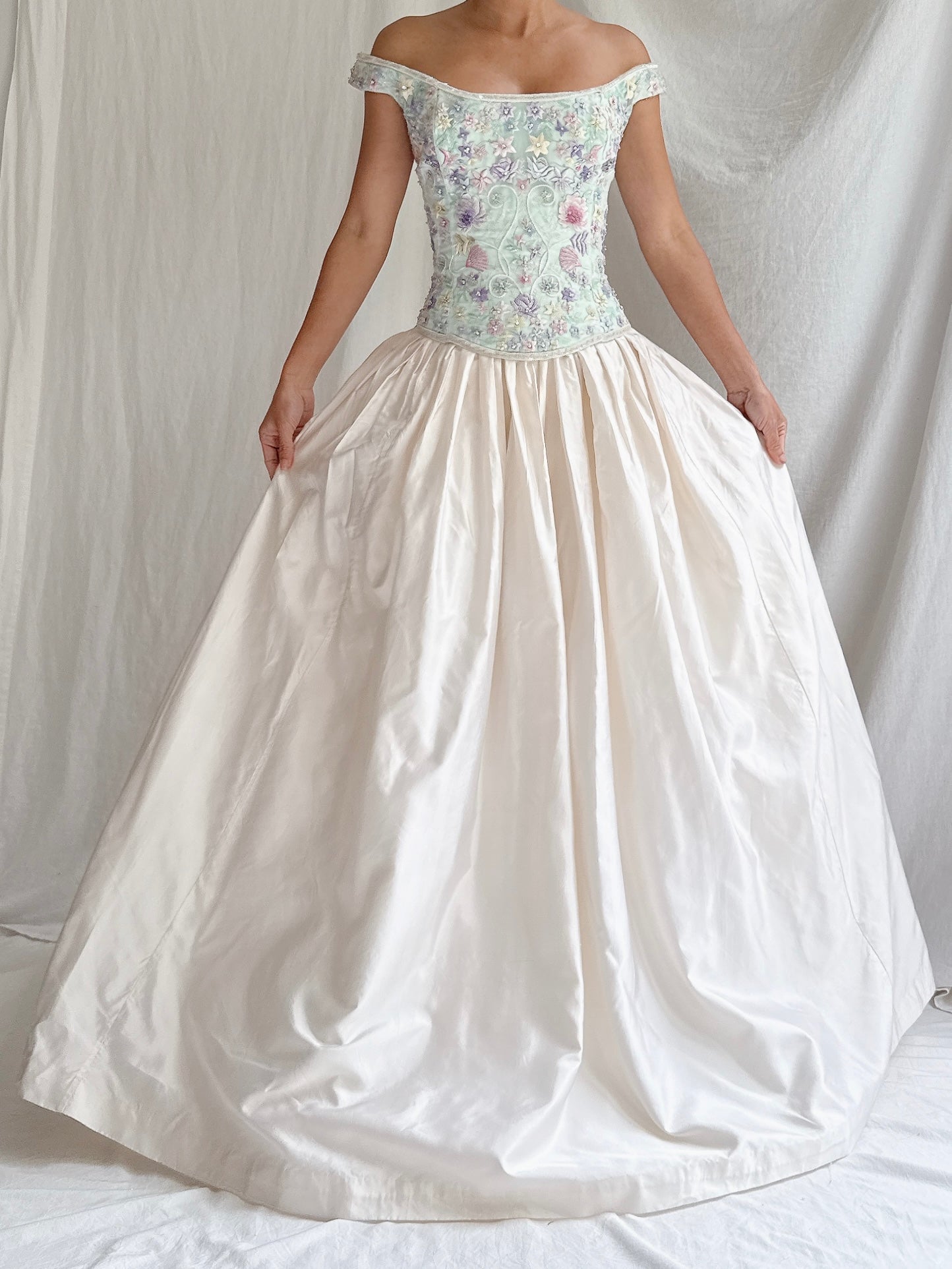 Vintage Bellville Sassoon Bustier and Silk Skirt - M/L UK14/16