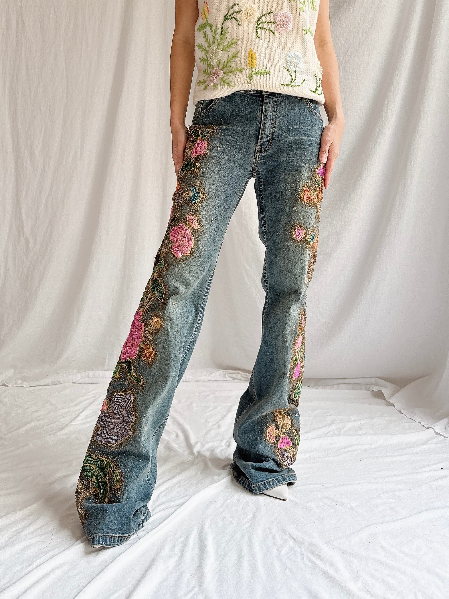 Vintage San Blas Embroidered Denim - M/33”