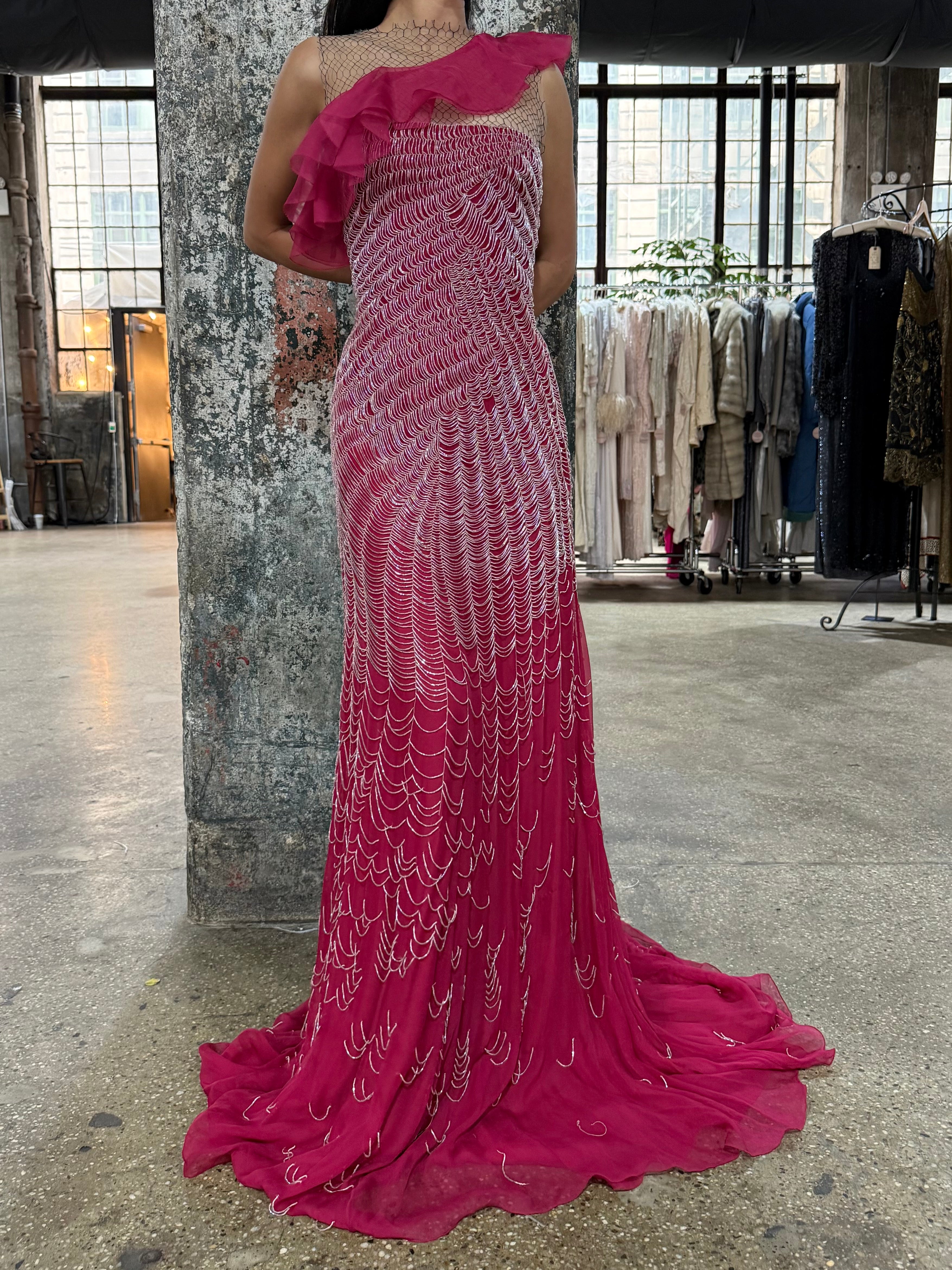 Vintage Valentino Silk Gown - S