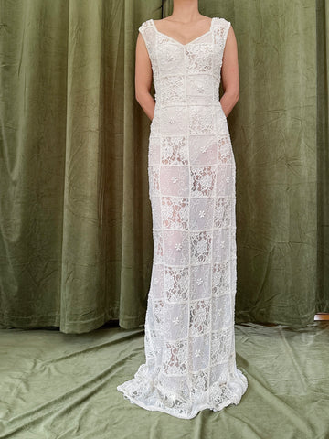Antique Tatted Lace Dress - M/L | G O S S A M E R Antique Tatted Lace Dress - M/L | G O S S A M E R