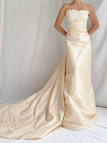 Vintage Cymbeline Paris Silk Gown - FR 40/ US 4-6