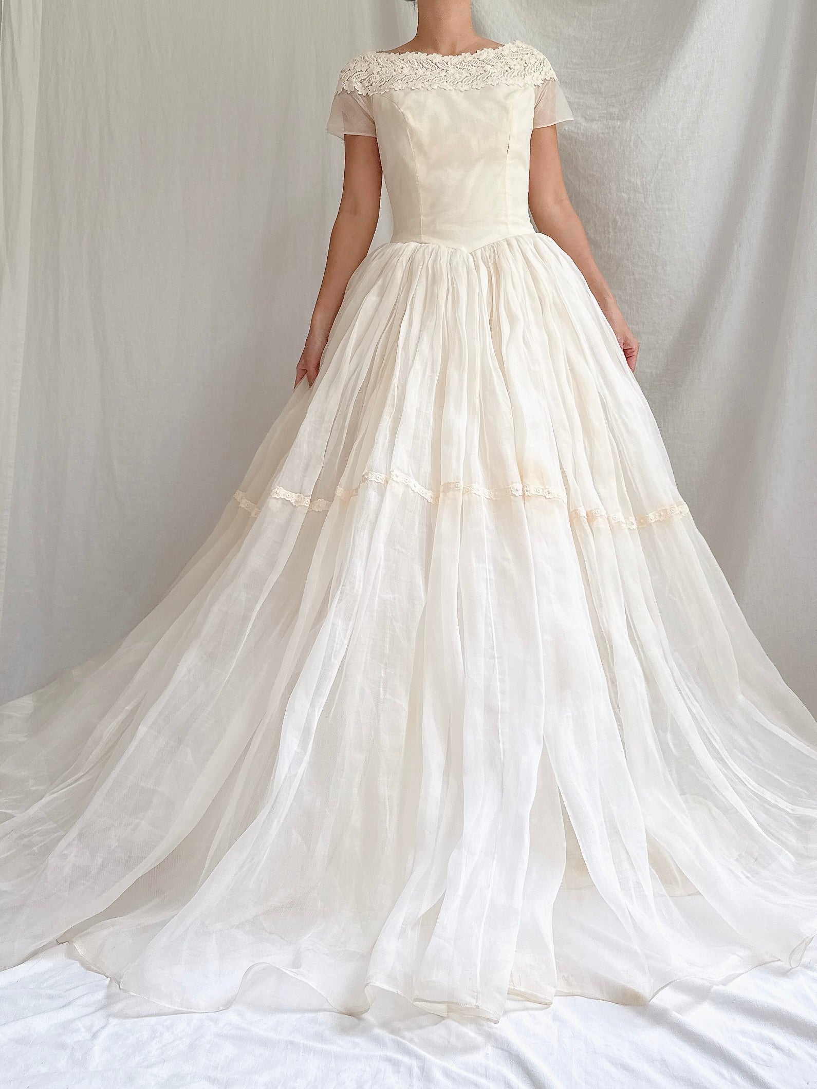 1950s Organdy Dress - XS