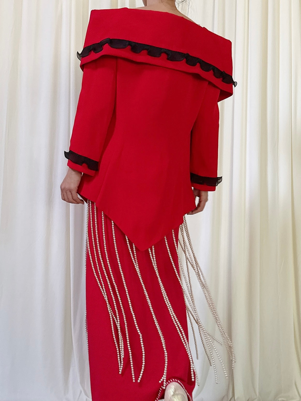 Vintage Claodia B Red Jacket - M
