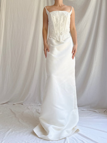 1990s Bustier Column Dress - S-M