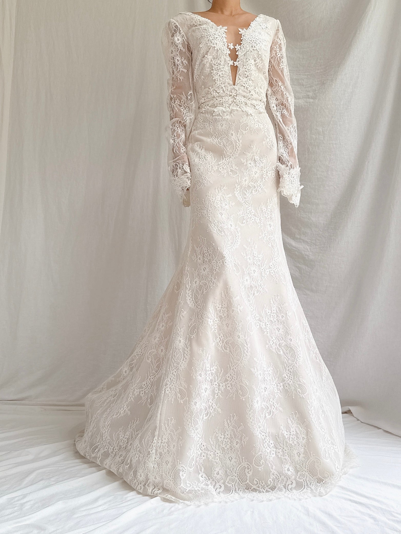 Vintage Liancarlo “Azul” Lace Gown - M/6