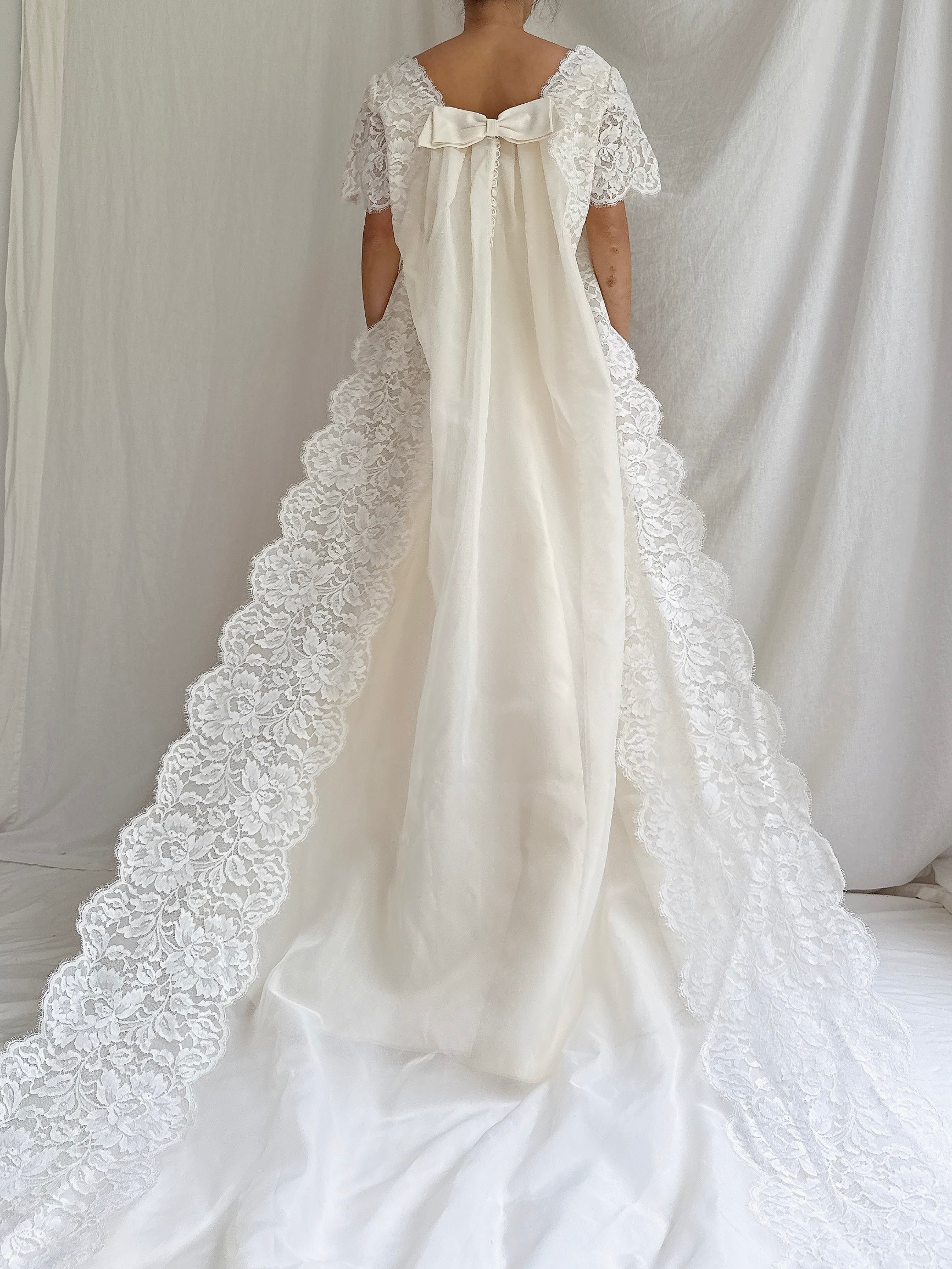 1960s Organza & Lace 2-Piece Set - M