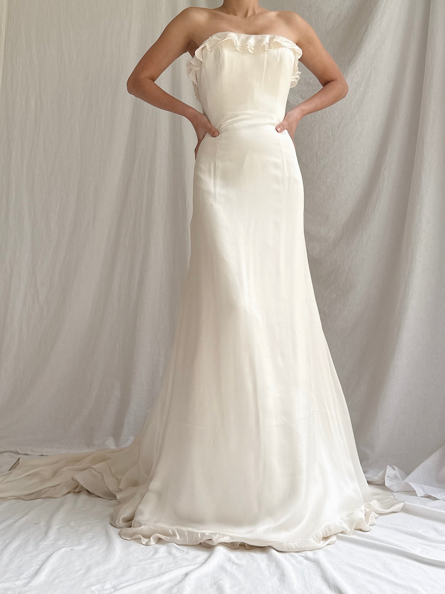 Vintage Saks 5th Ave Silk Organza Gown - S/4/6