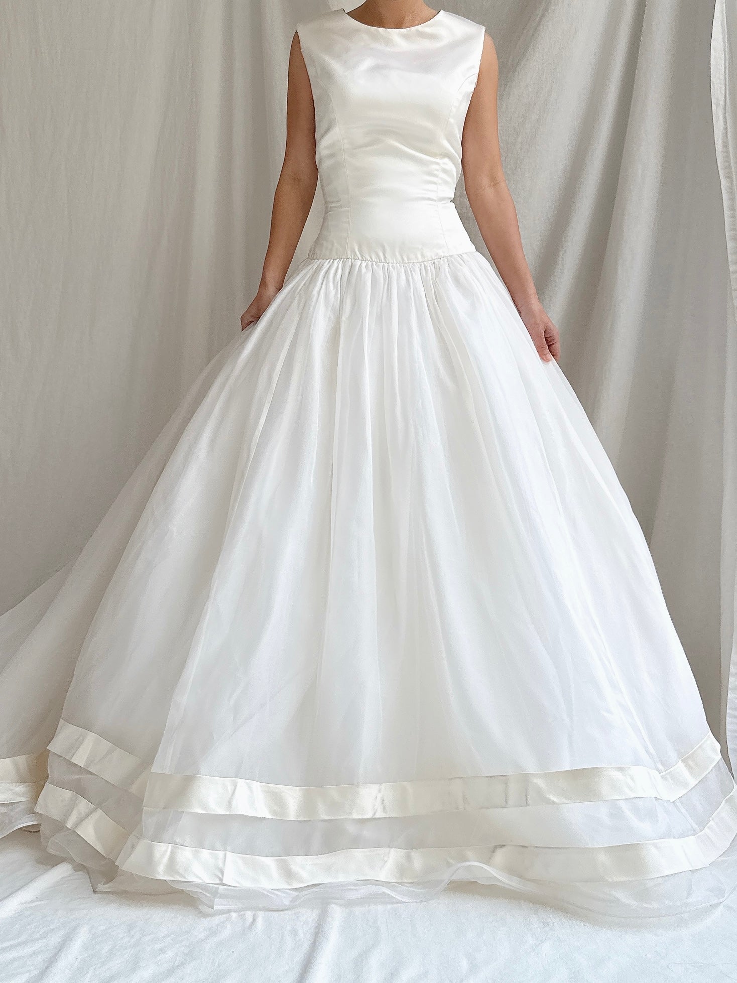 Vintage Nancy Issler Silk Organza Gown - M/6