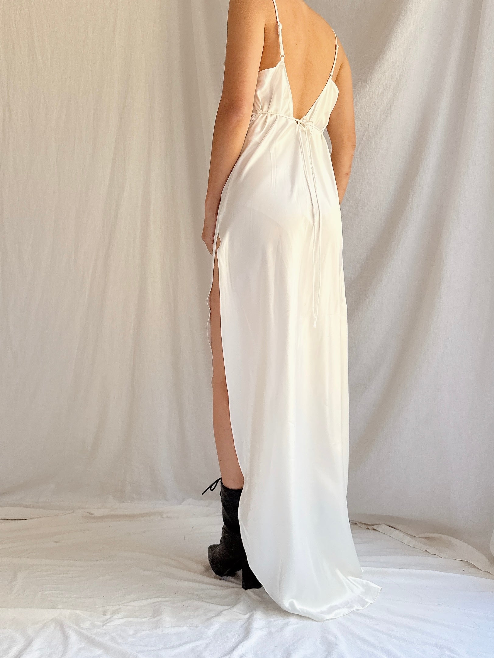 Vintage Satin Slip - S