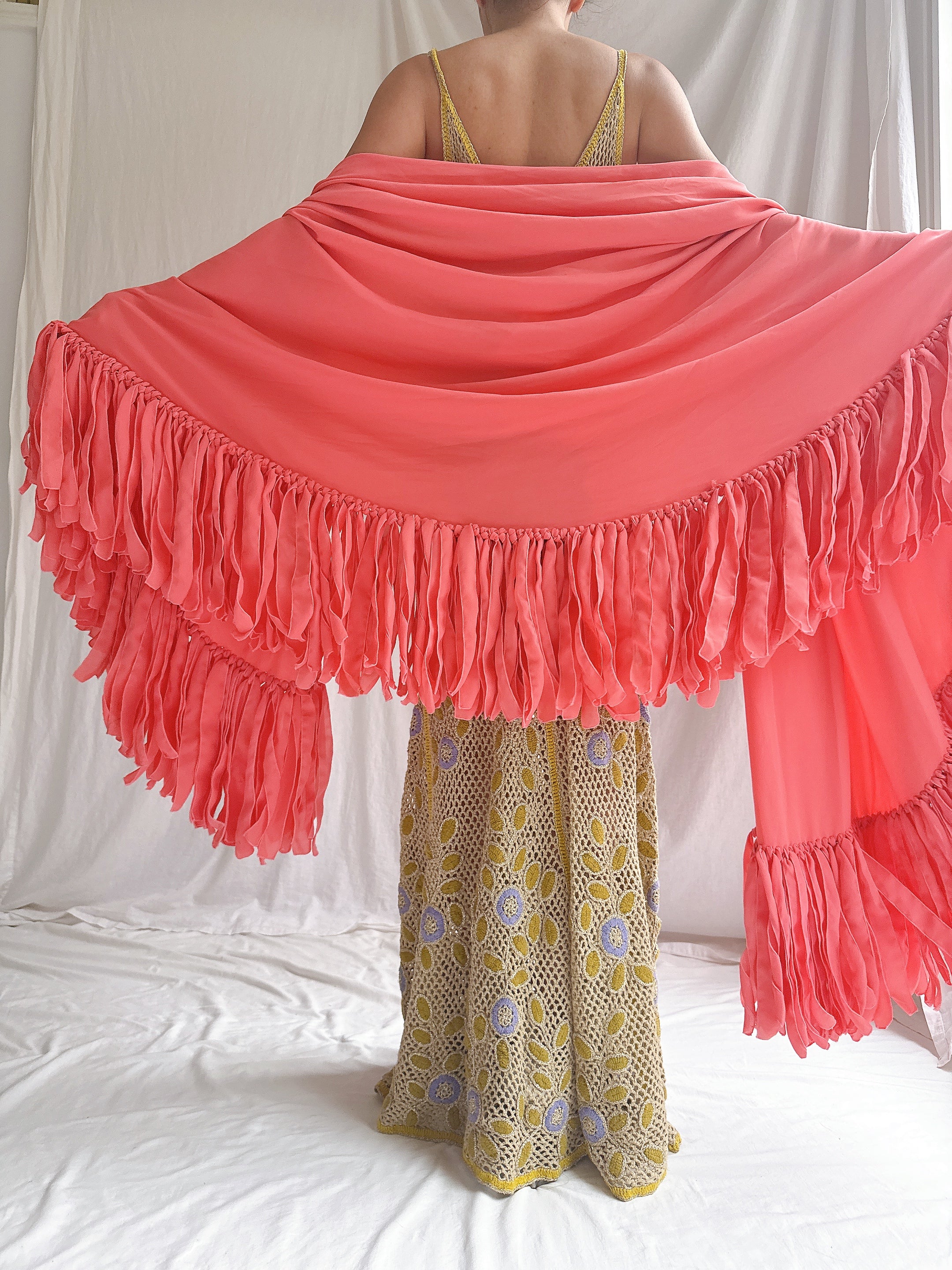 Vintage Chiffon Wrap - OSFM