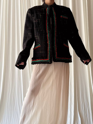 Vintage Terry Paris Silk Jacket - L