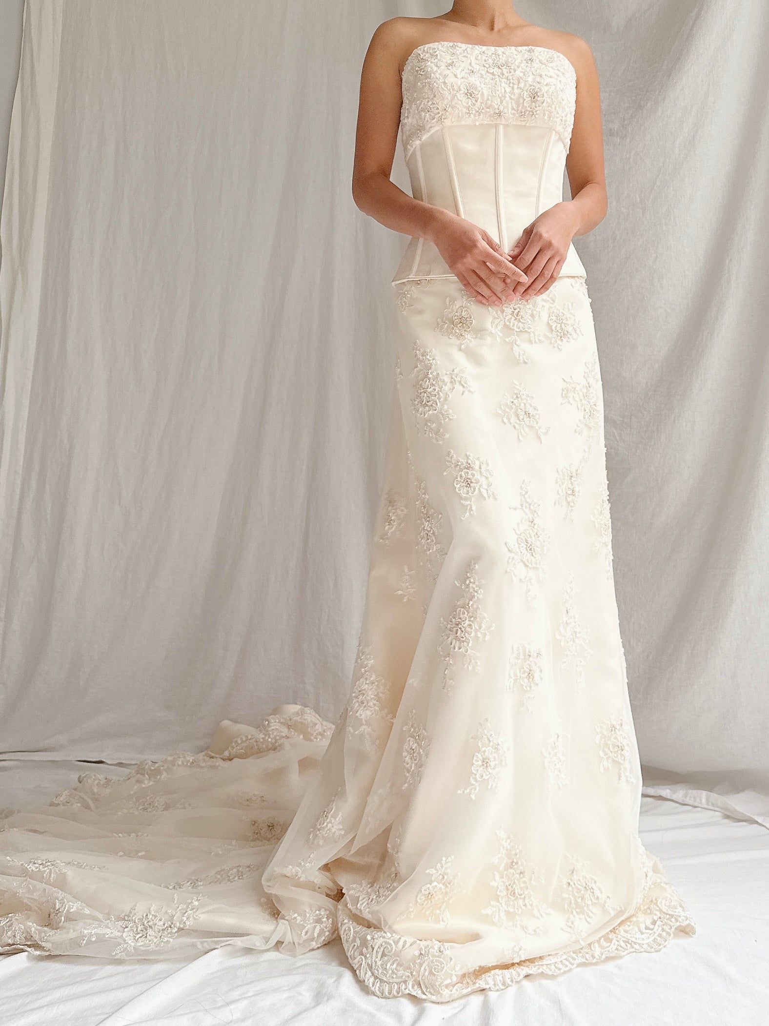 Vintage 2-Piece Lace-Up Set - S-M