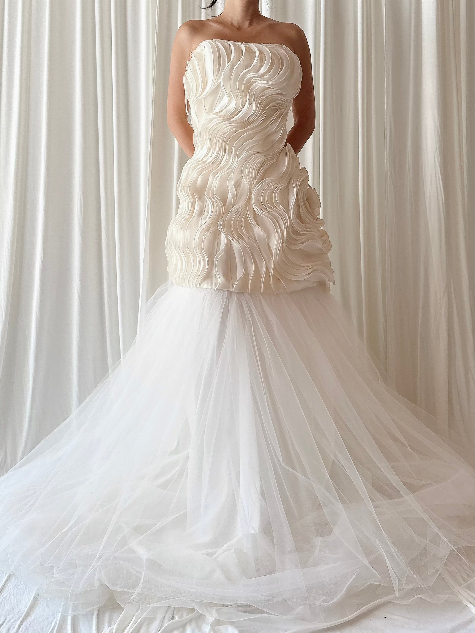Vintage Ruffled Tulle Dress - M/6