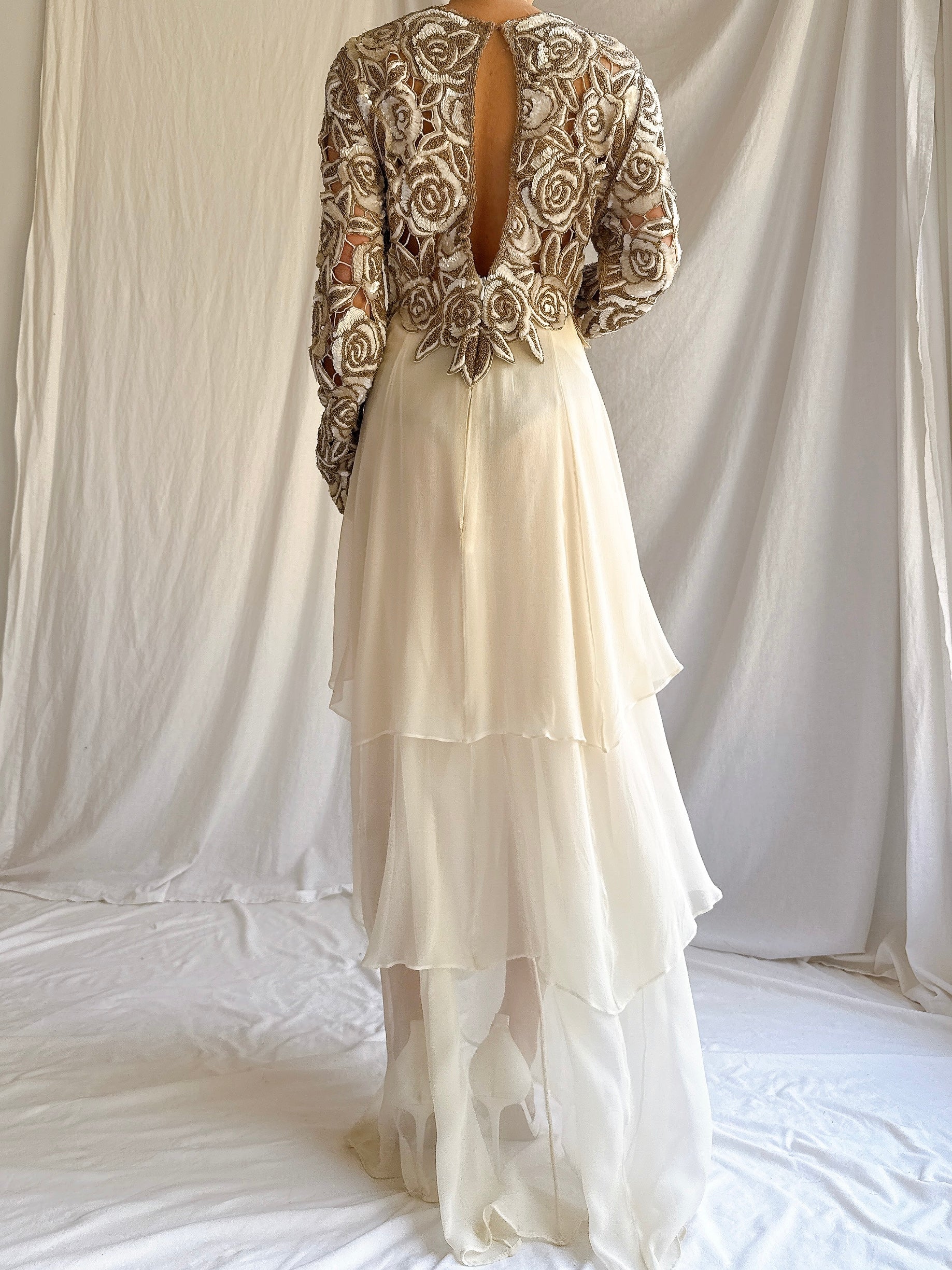 1980s Naeem Khan Silk Gown - S/M