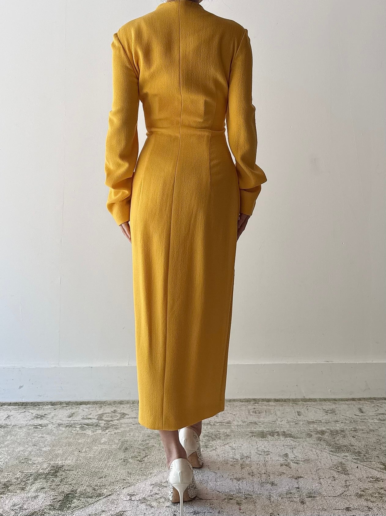 Vintage Gai Mattiolo Yellow Dress - IT44