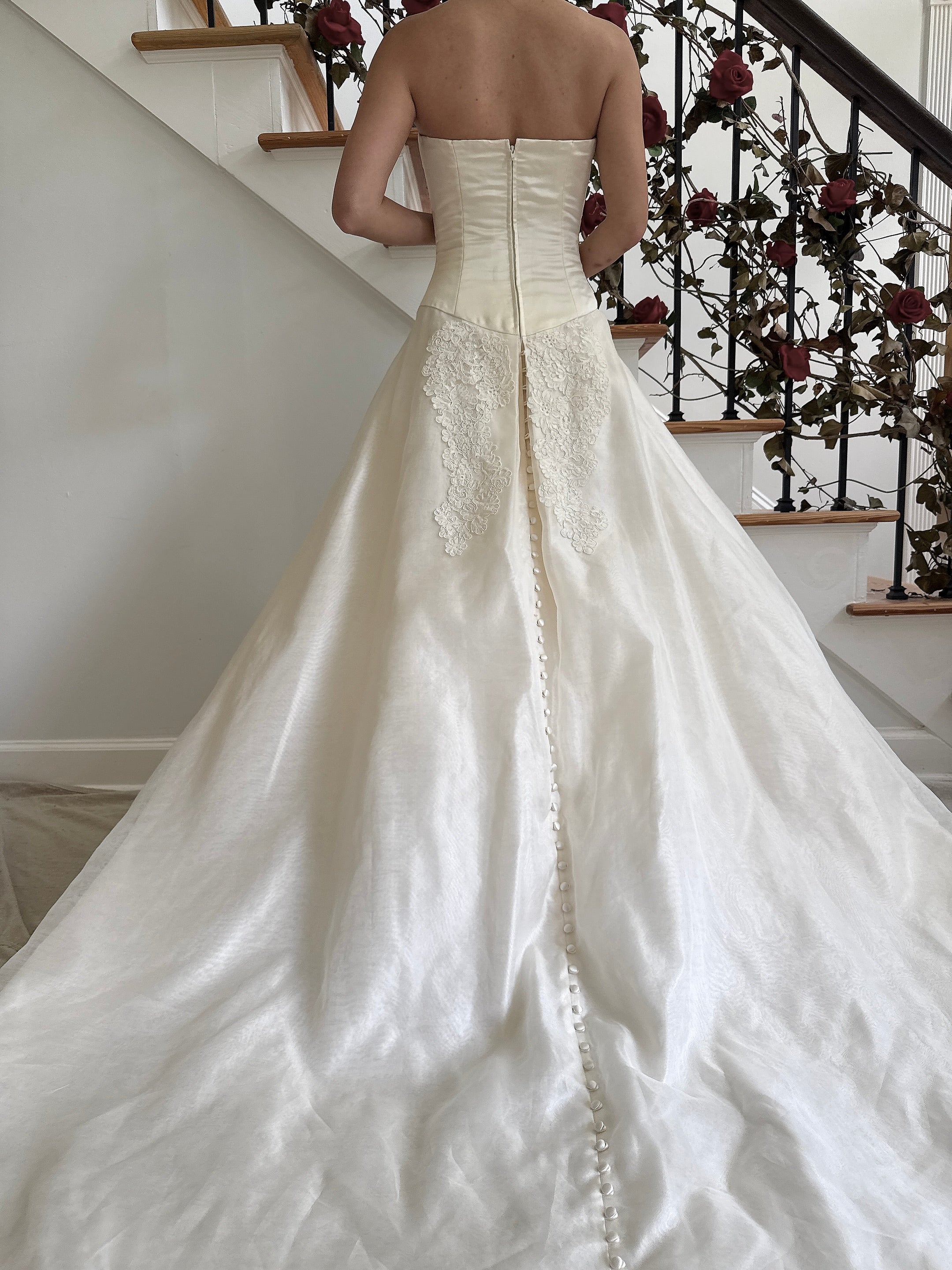 Vintage Birnbaum & Bullock Silk Organza Gown - XS