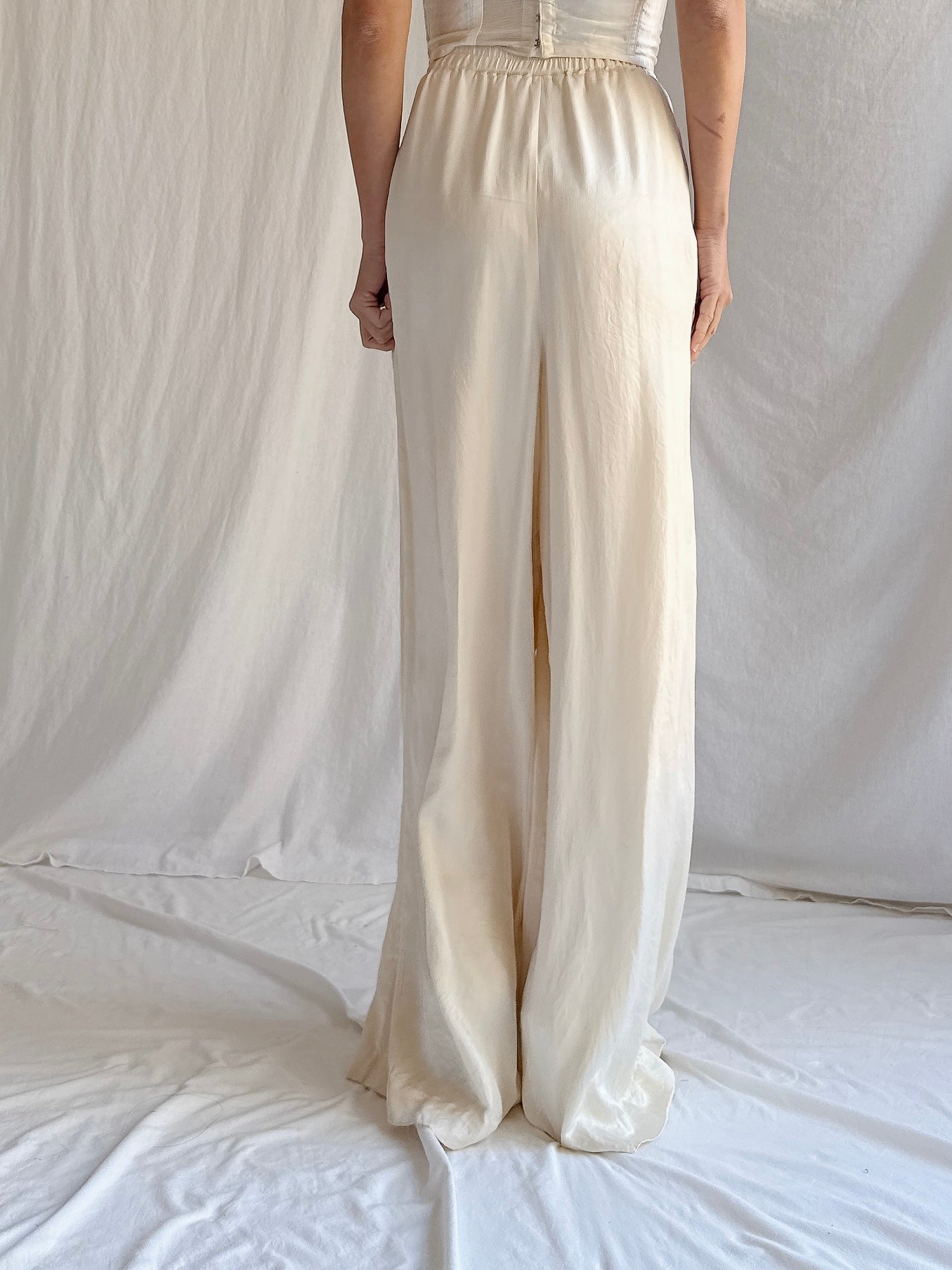 Vintage Silk Trousers - M