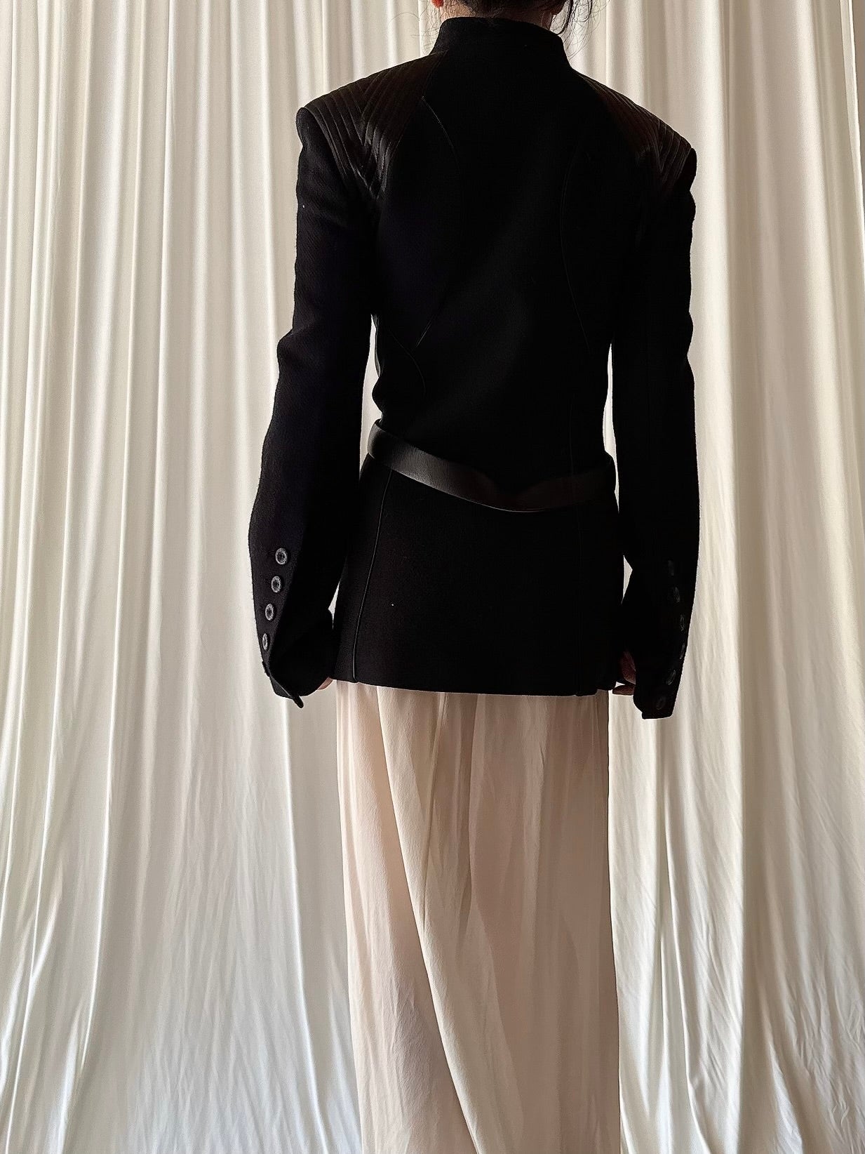 Vintage Terry Paris Belted Wool Jacket - M/L