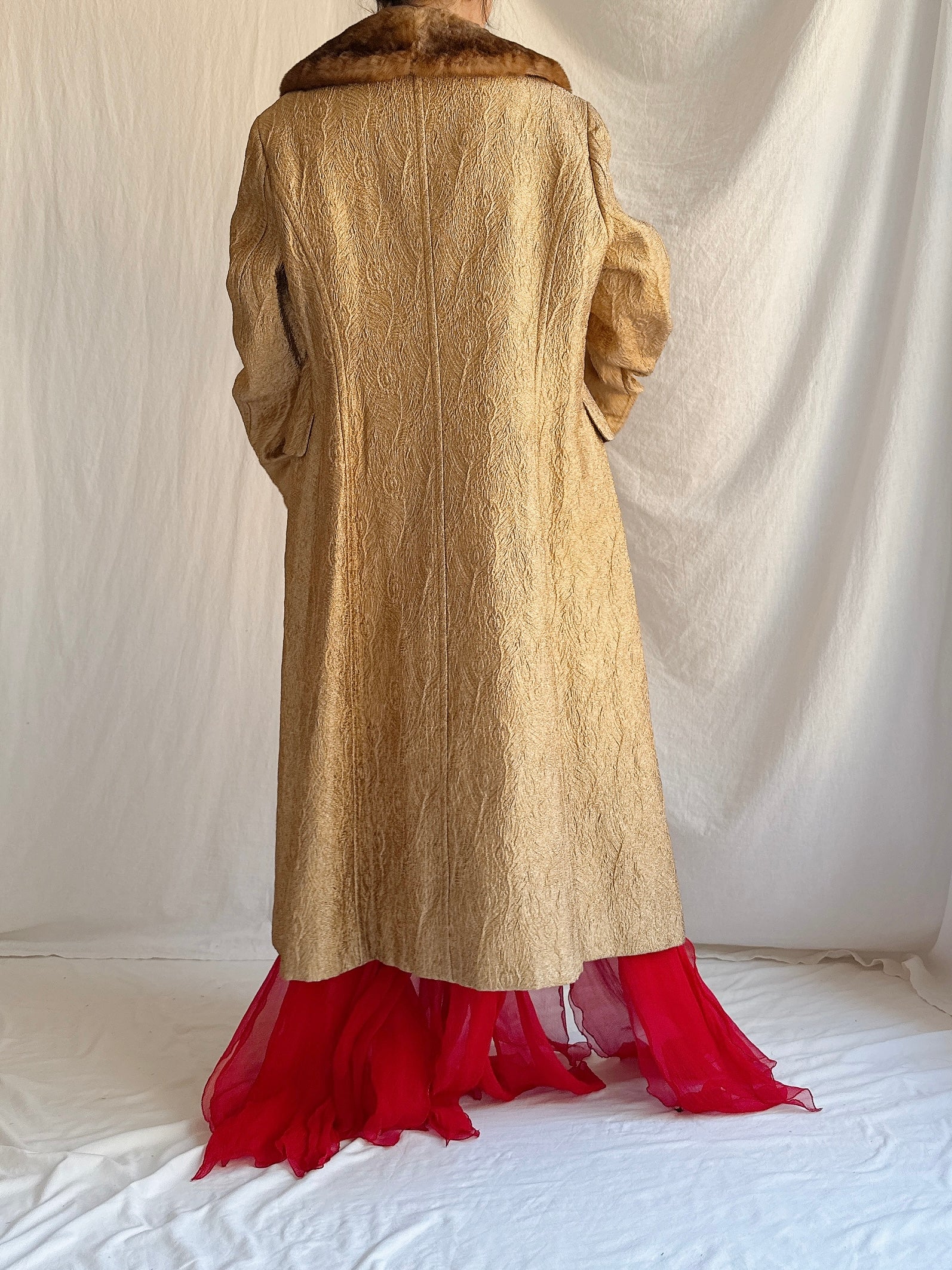 Vintage Alberta Ferretti Lame’ Coat - M