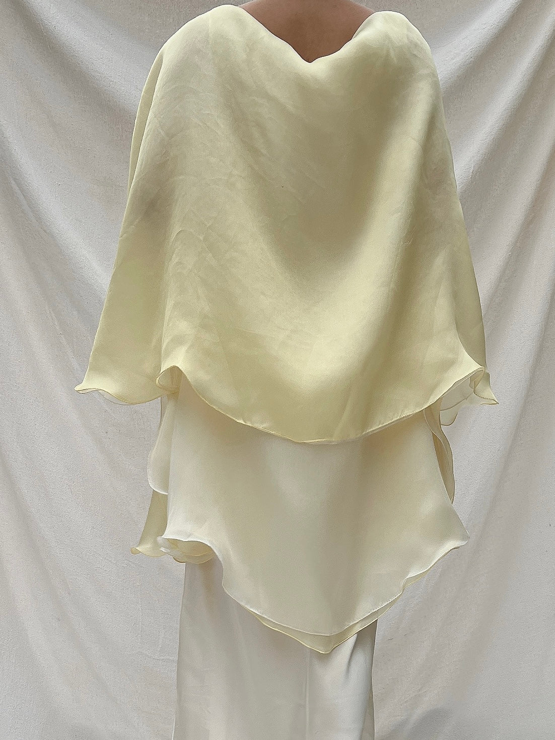 Vintage Silk Organza Shawl - OSFM