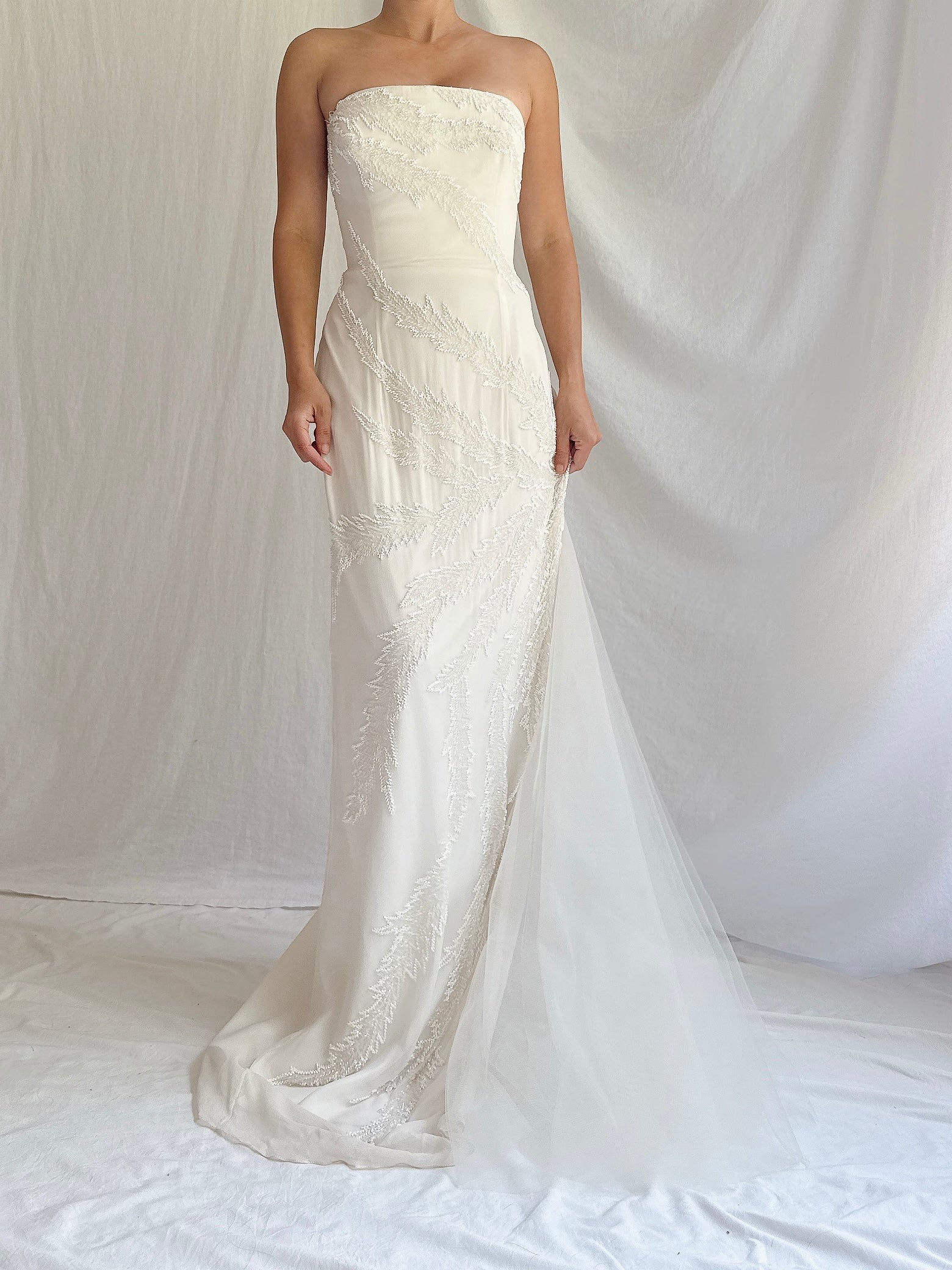 Vintage Jasz Couture Silk Strapless Gown - M/6/8
