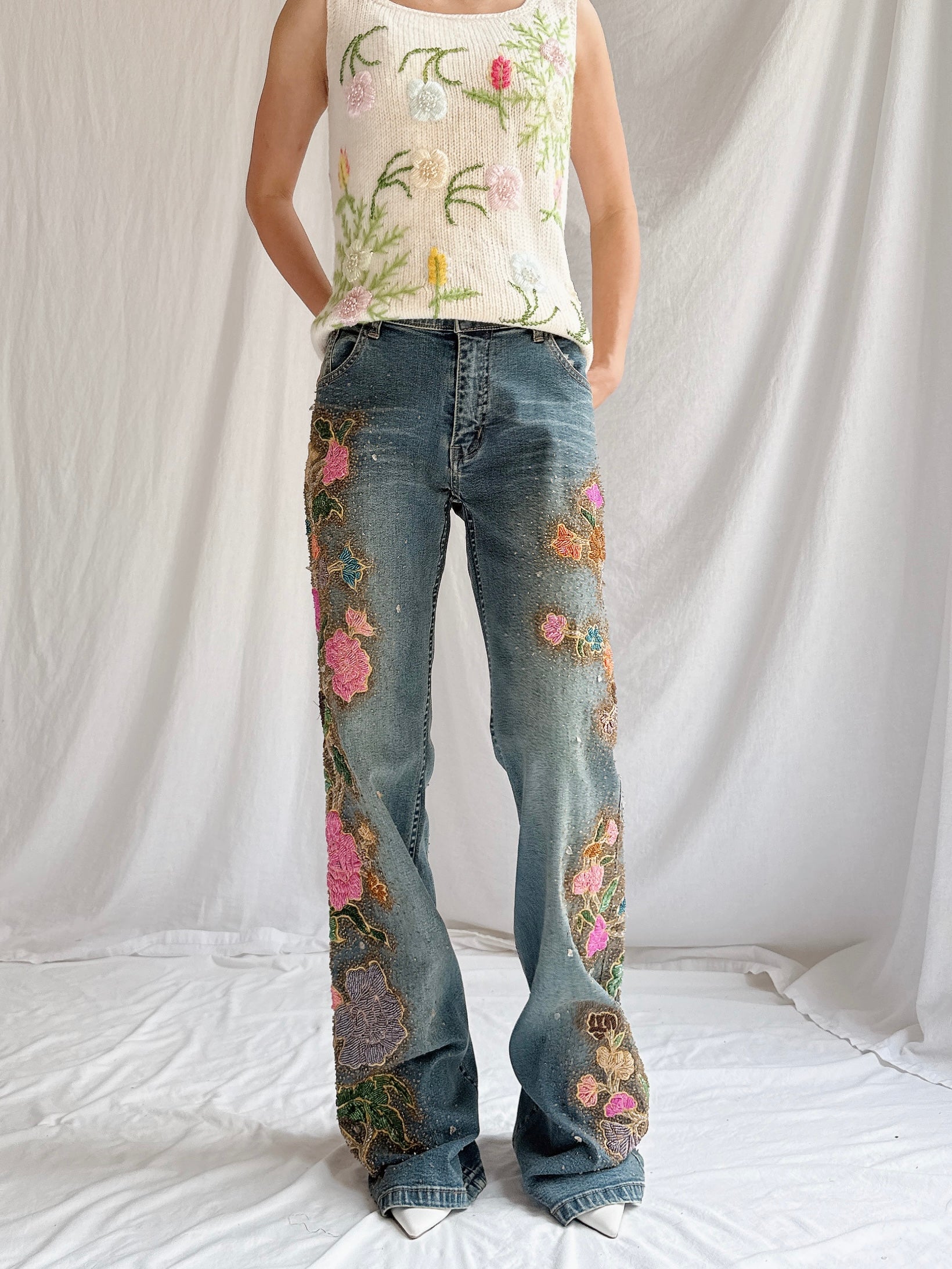 Vintage San Blas Embroidered Denim - M/33”