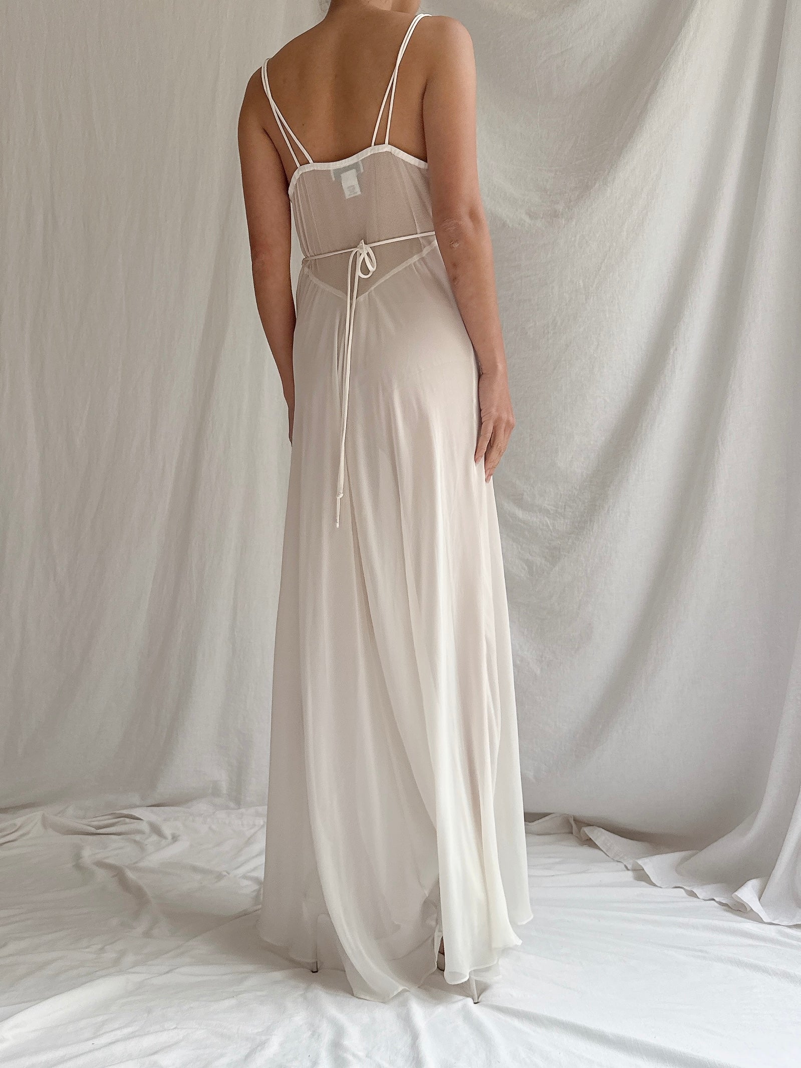 Vintage Chiffon Slip Dress - S
