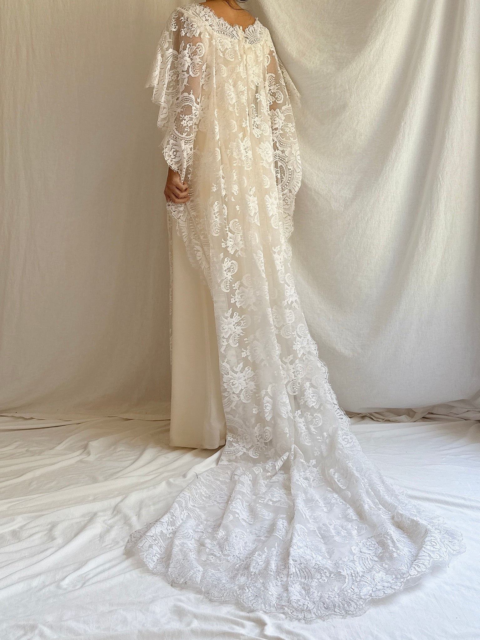 1960s Lace Cape Dress - XS
