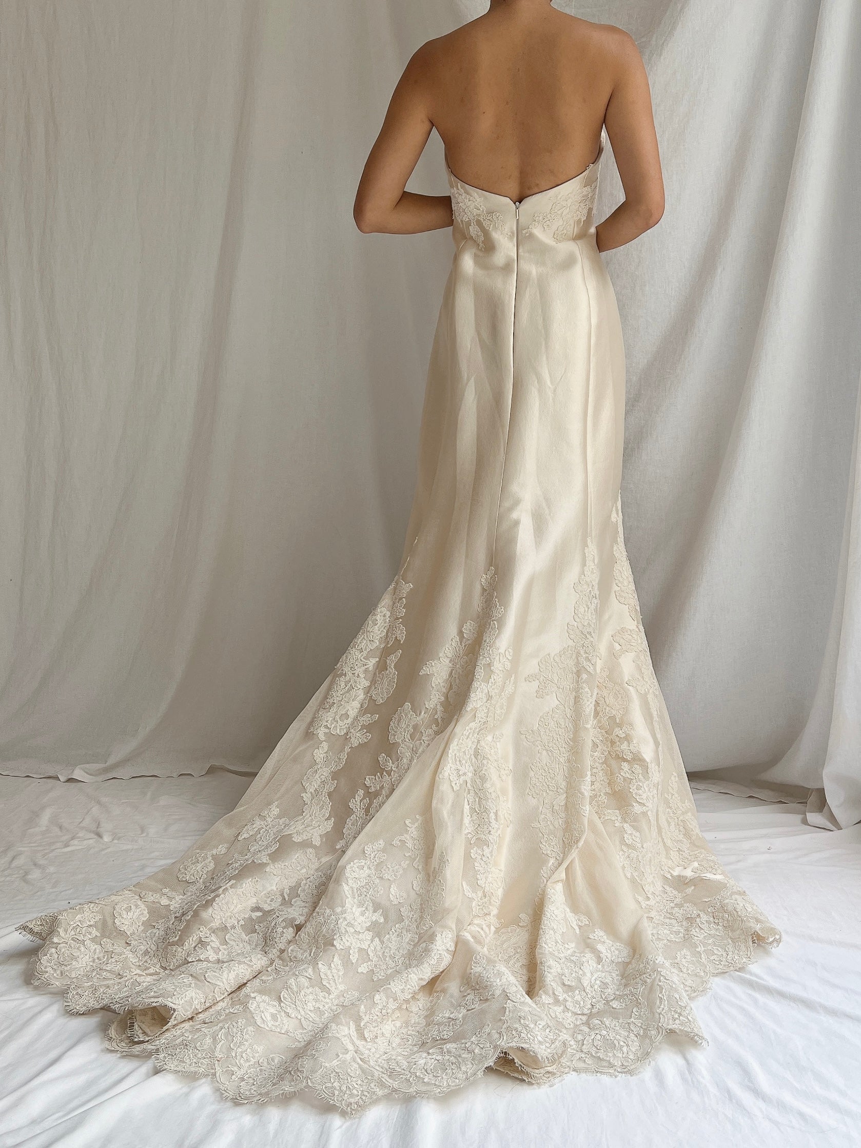 Liancarlo Couture Mikado Silk Wedding Gown - S/6