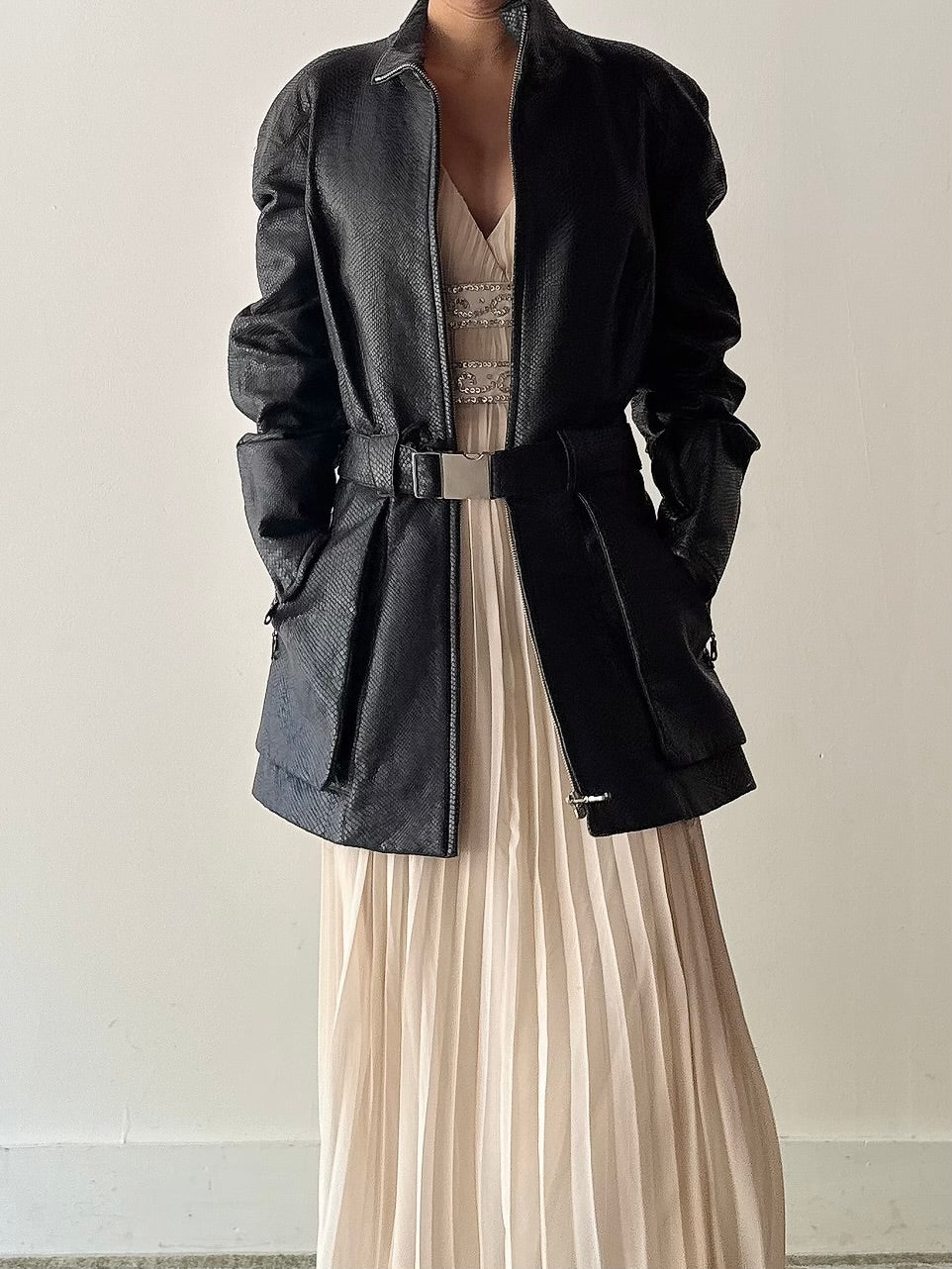 Vintage Black Mugler Trademark Jacket - M/L