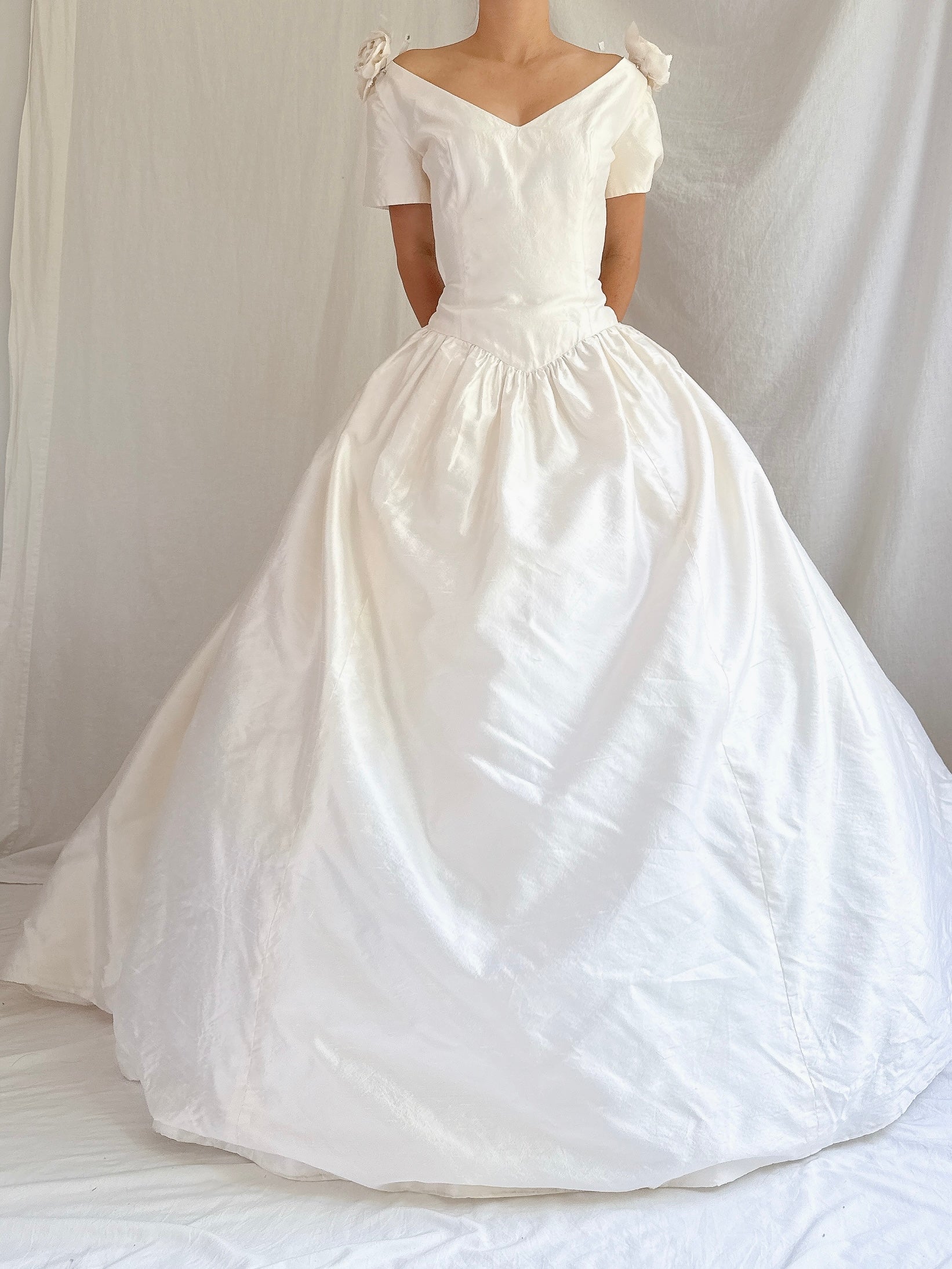 Vintage Lazaro Silk Gown - S