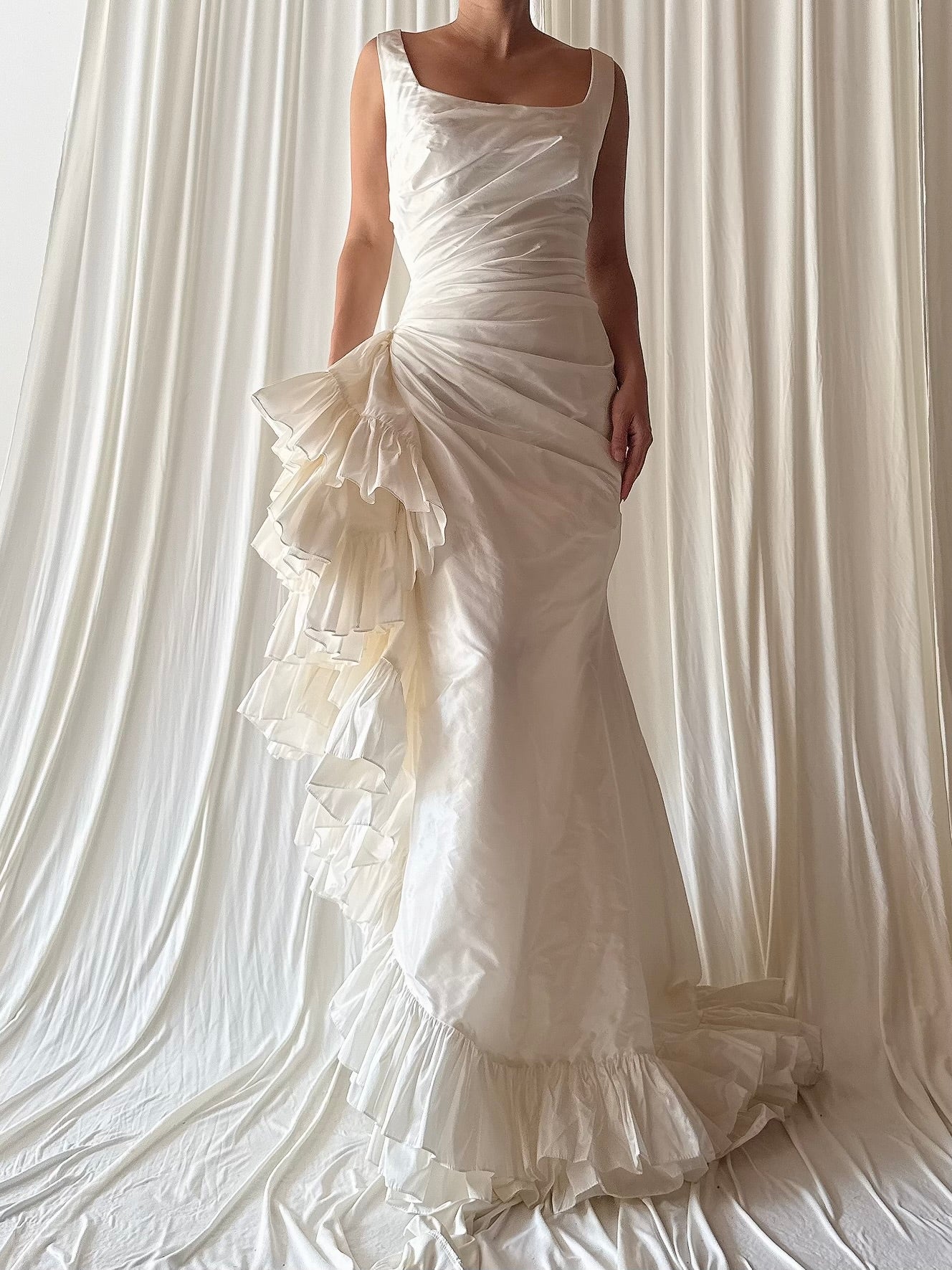 Vintage Cymbeline Taffeta Draped Gown - 4/6