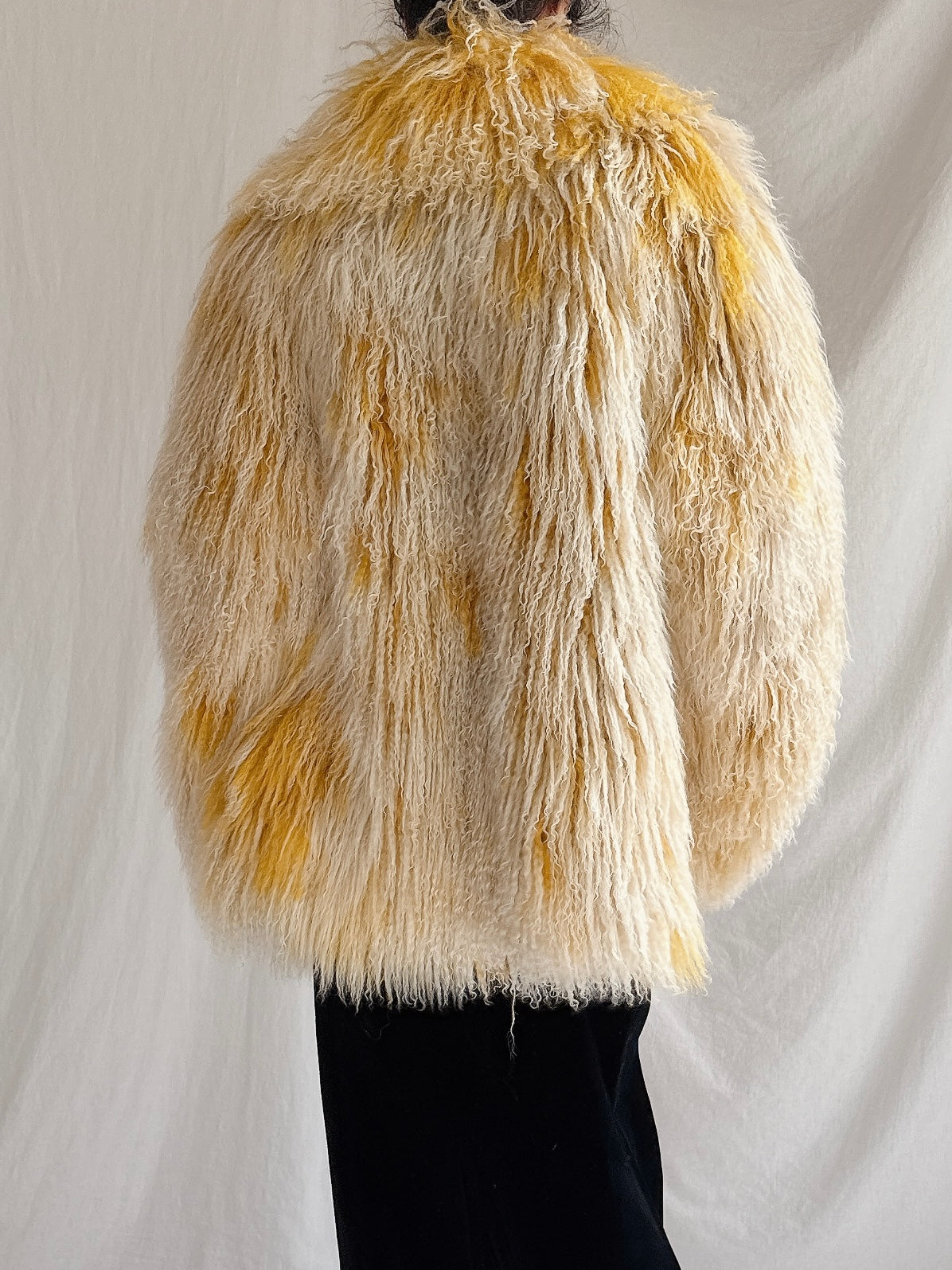 Vintage Mongolian Sheared Coat - M