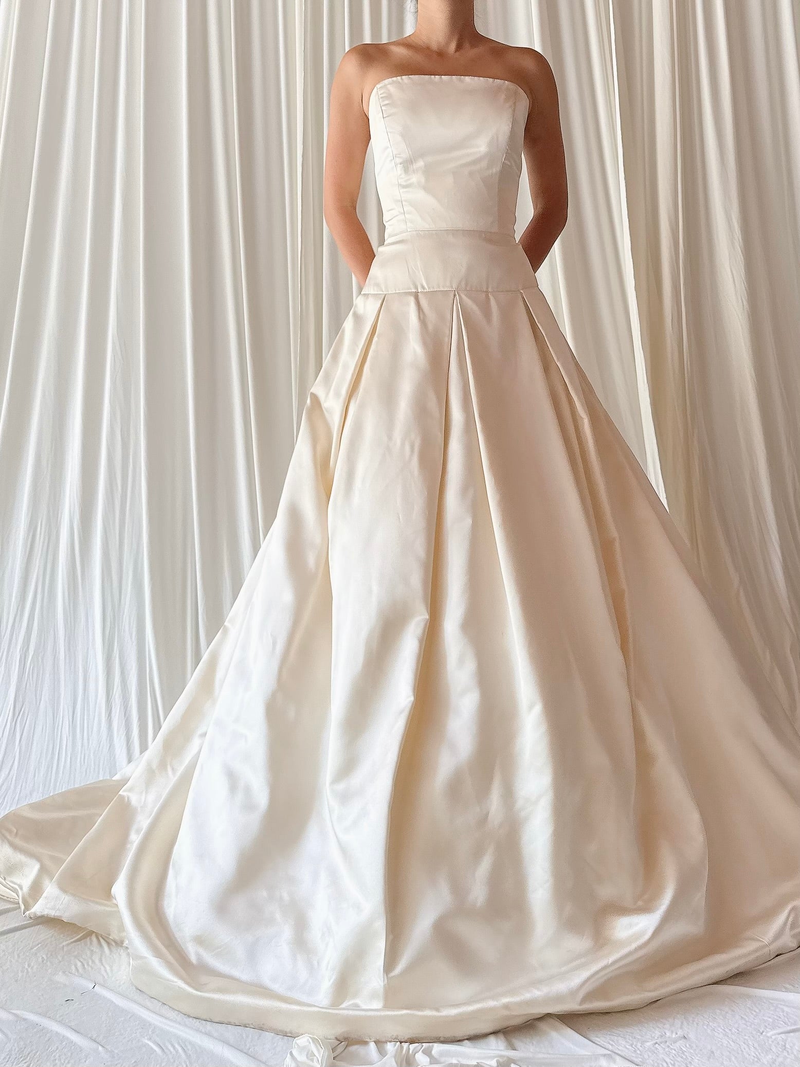 1990s Lazaro Dropped Waist Gown - S/M
