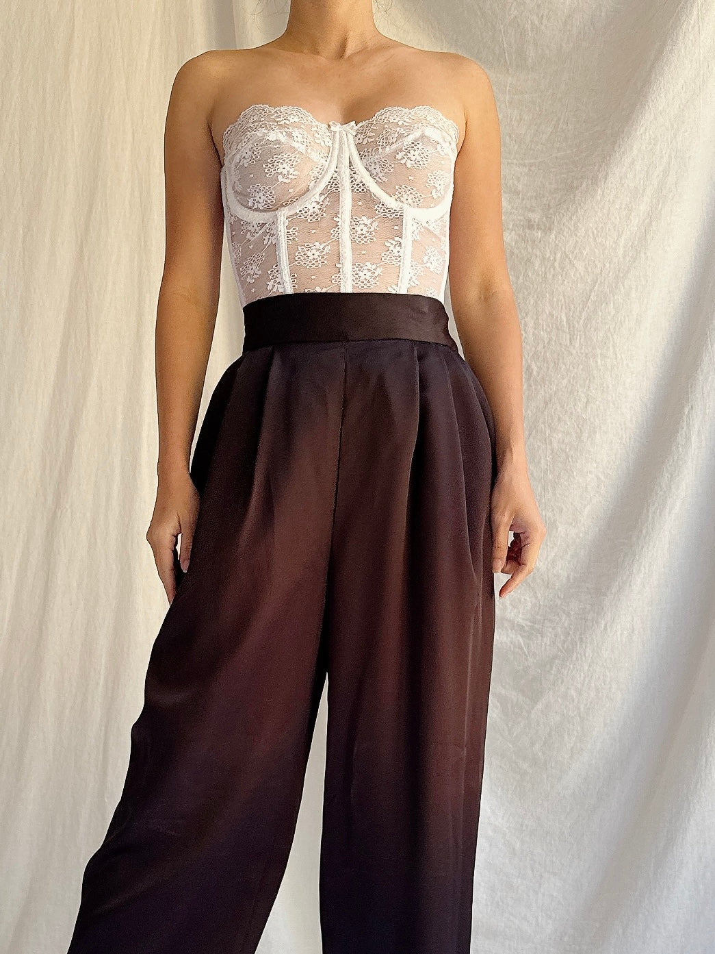 Vintage Black Trousers - S/4