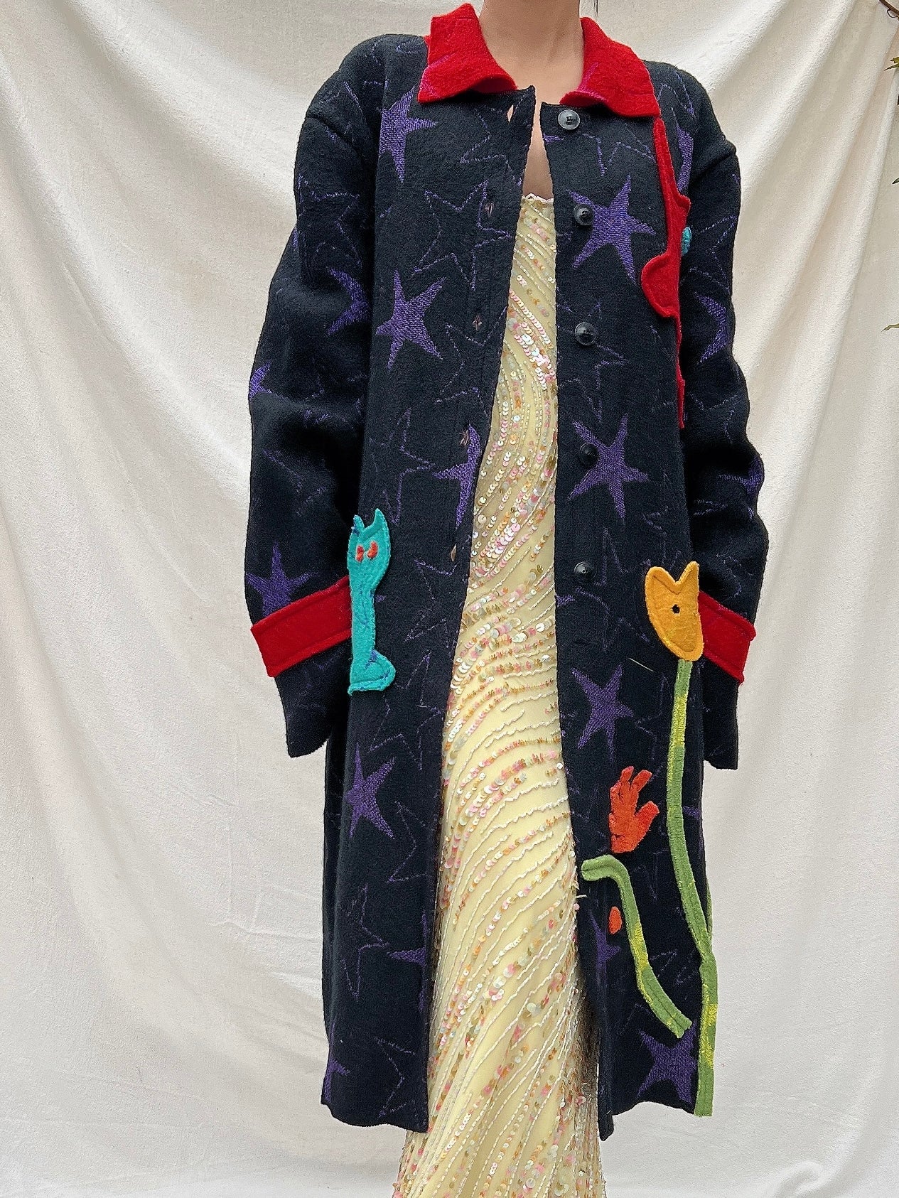 Vintage Wool/Acrylic Coat - M