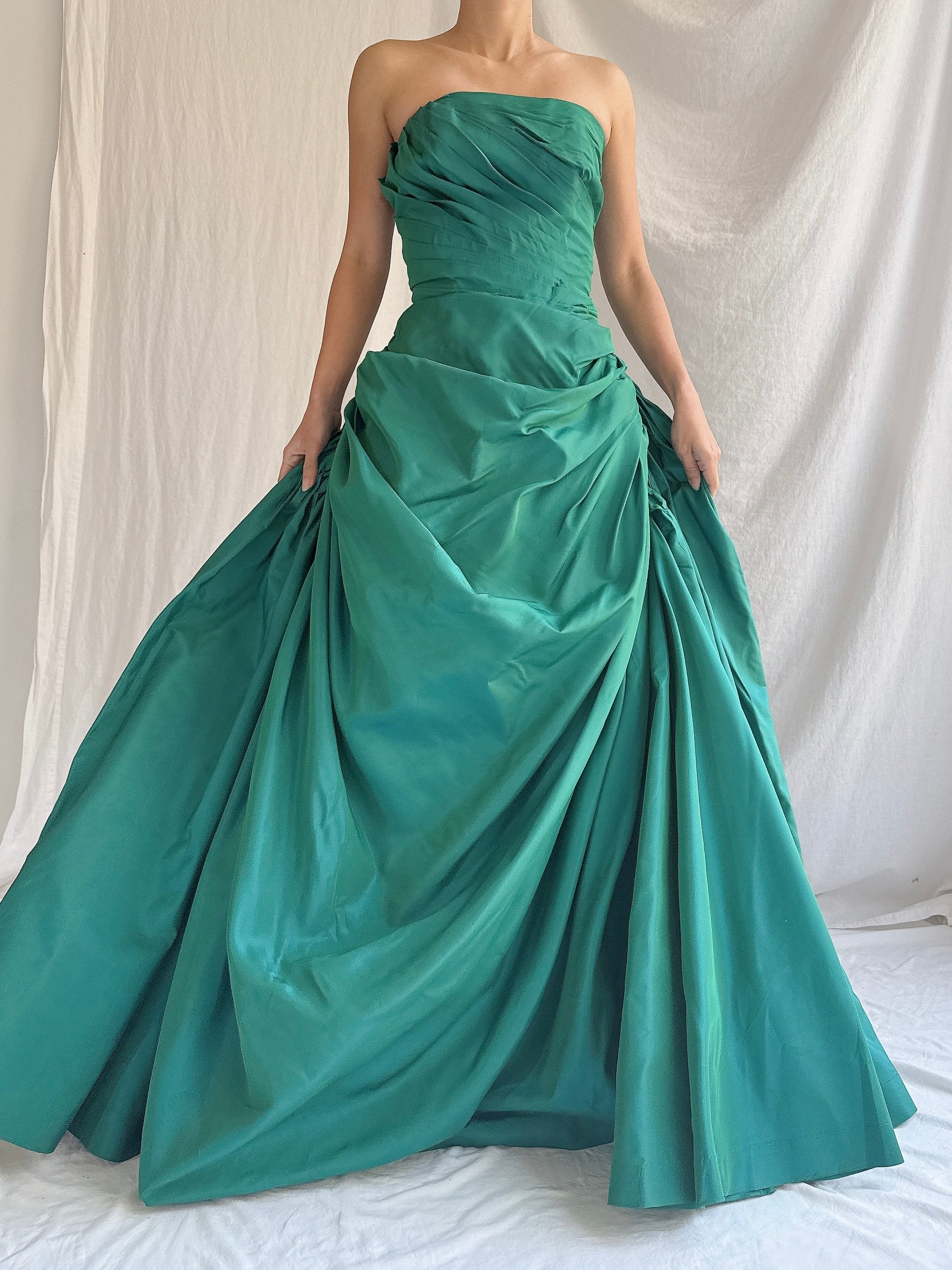 1950s Fred Perlberg Draped Gown - S/M