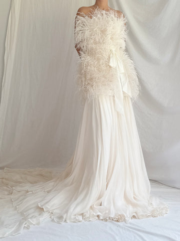 00 Feather and Silk Set - S/4