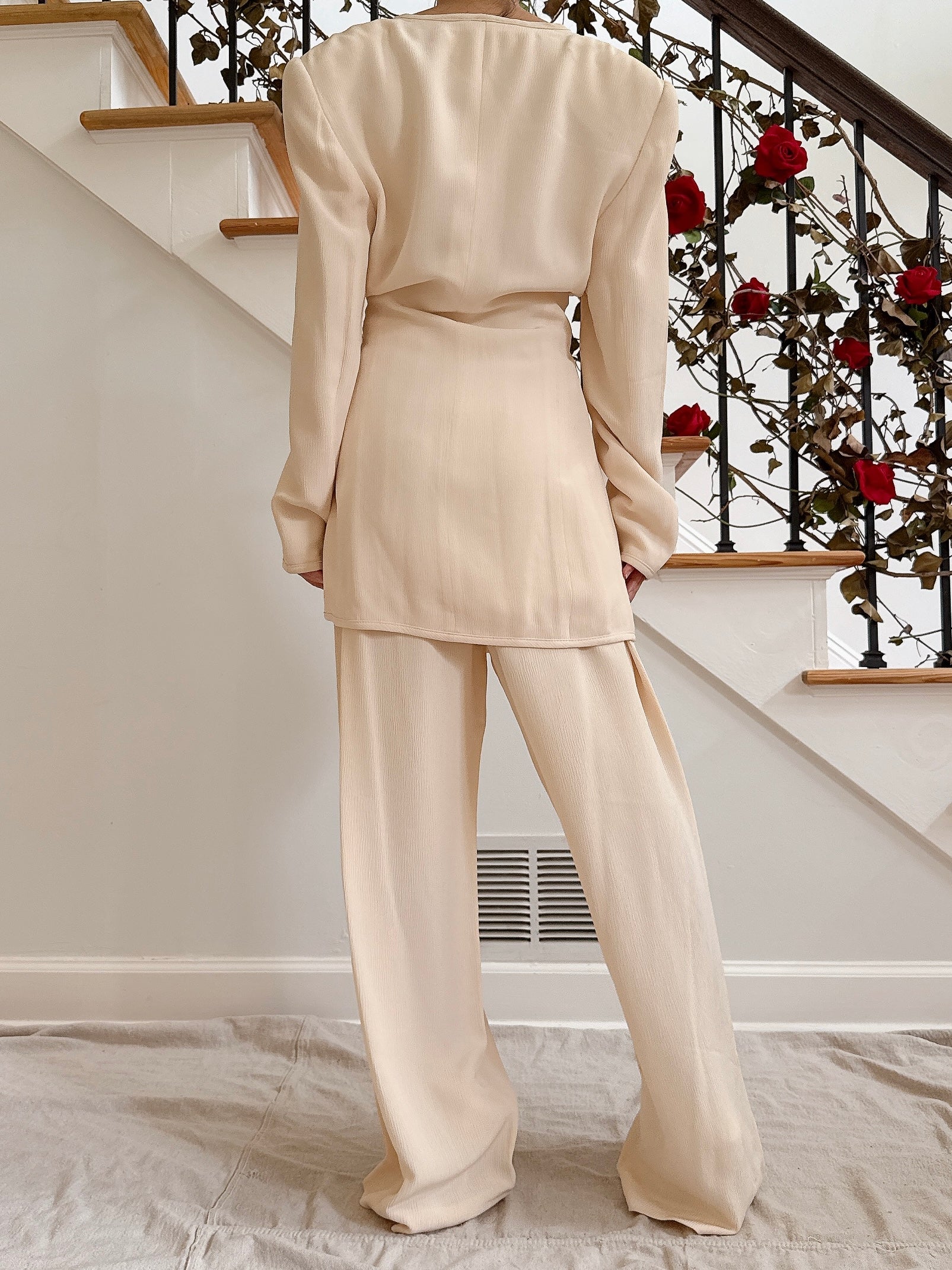 Vintage Escada Silk 2-Piece Set - FR 36