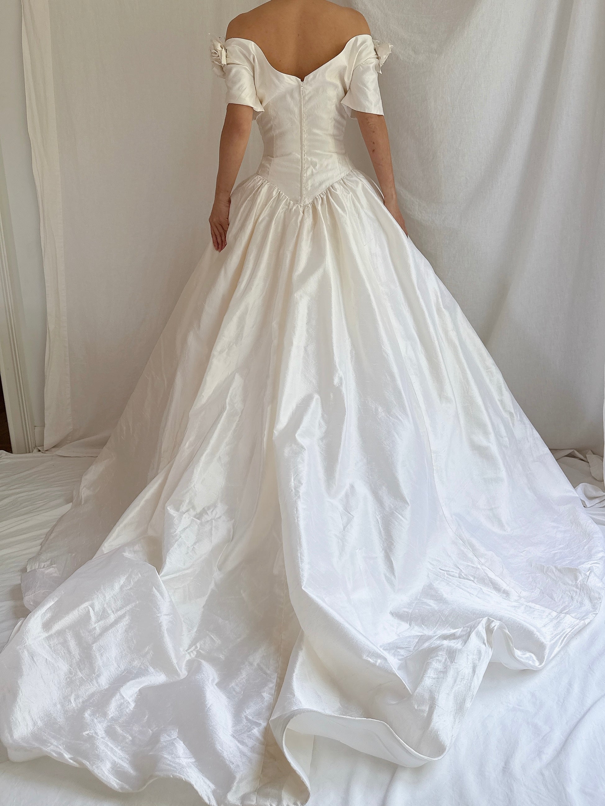 Vintage Lazaro Silk Gown - S