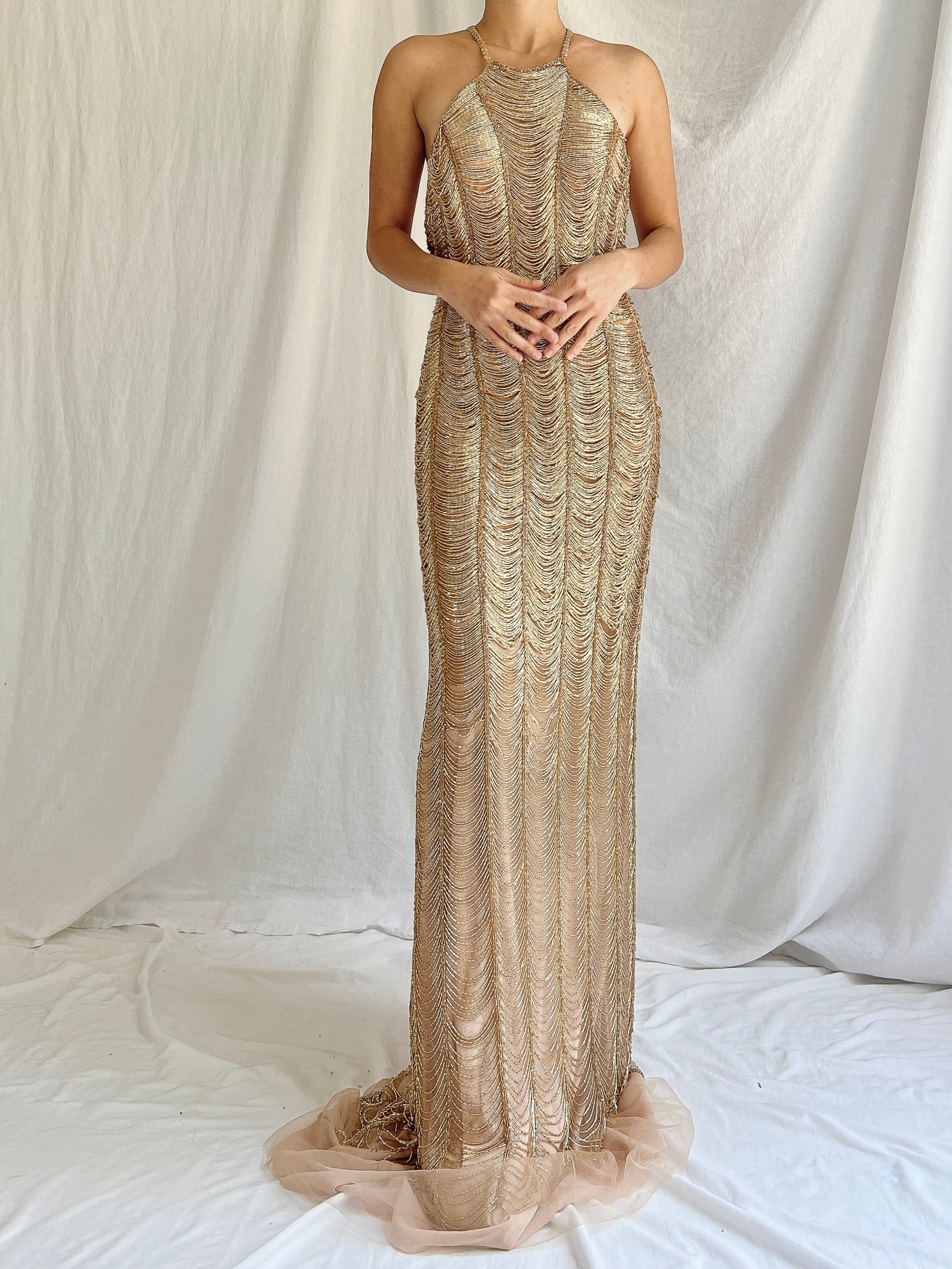 00s Sequins Gown - S