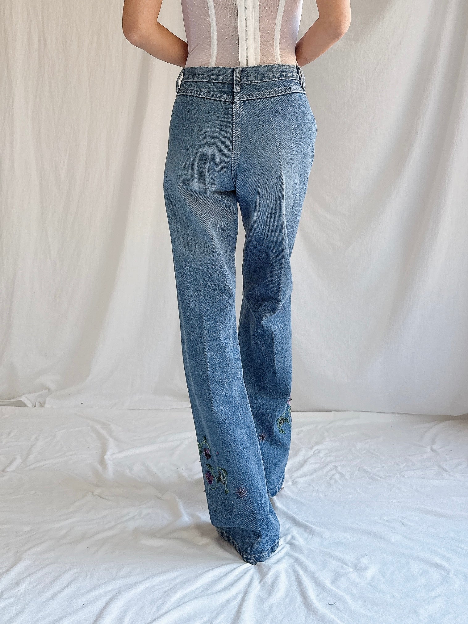 Vintage Emanuel Ungaro Beaded Denim - S/26