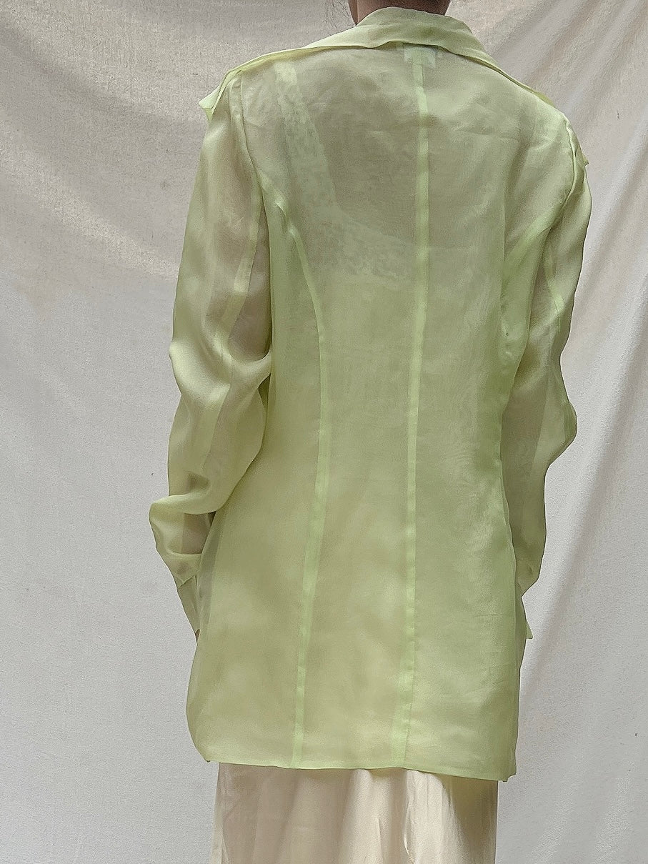 Vintage Silk Organza Duster - M