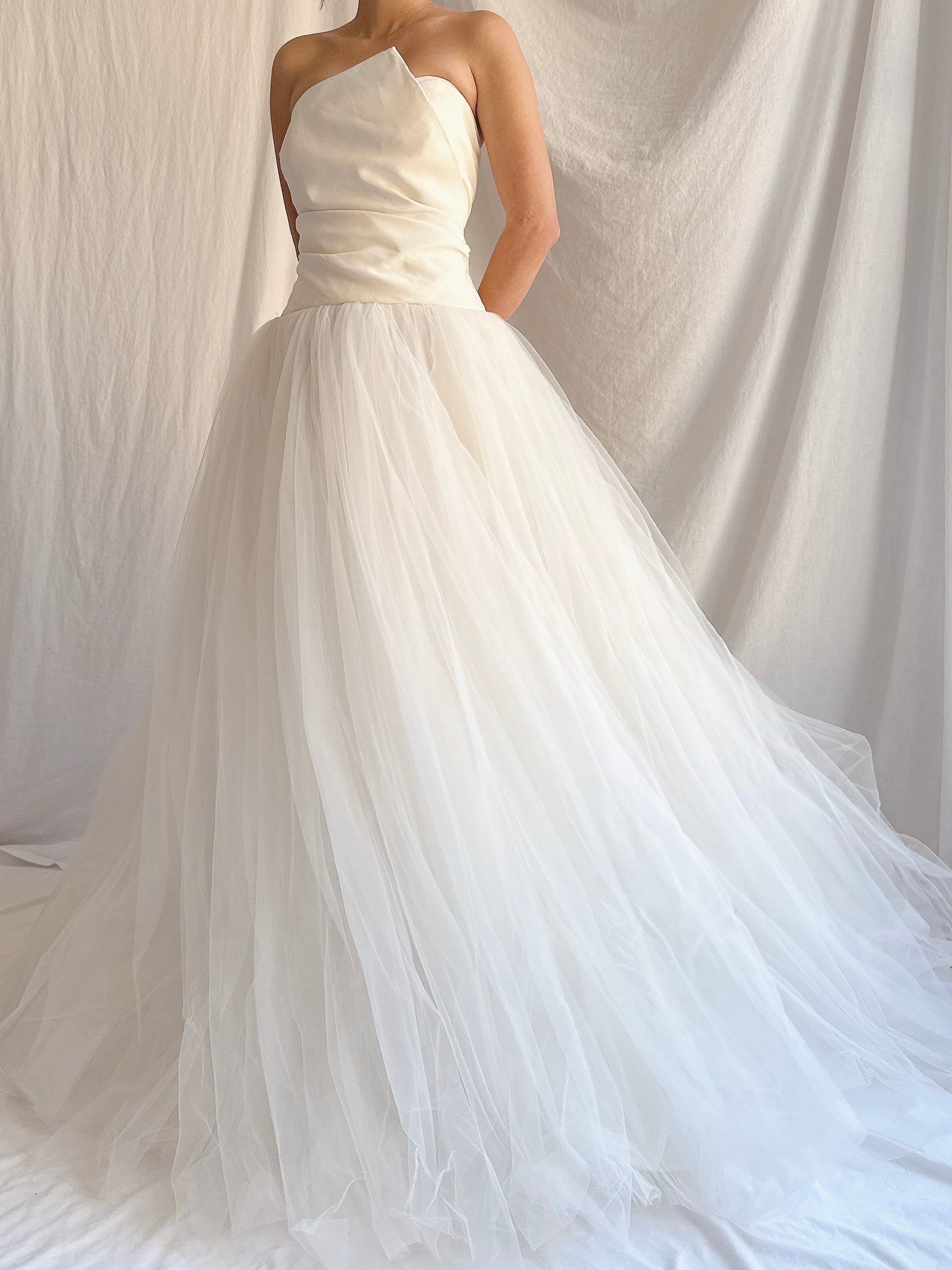 Vintage Amsale Tulle Gown - S 4