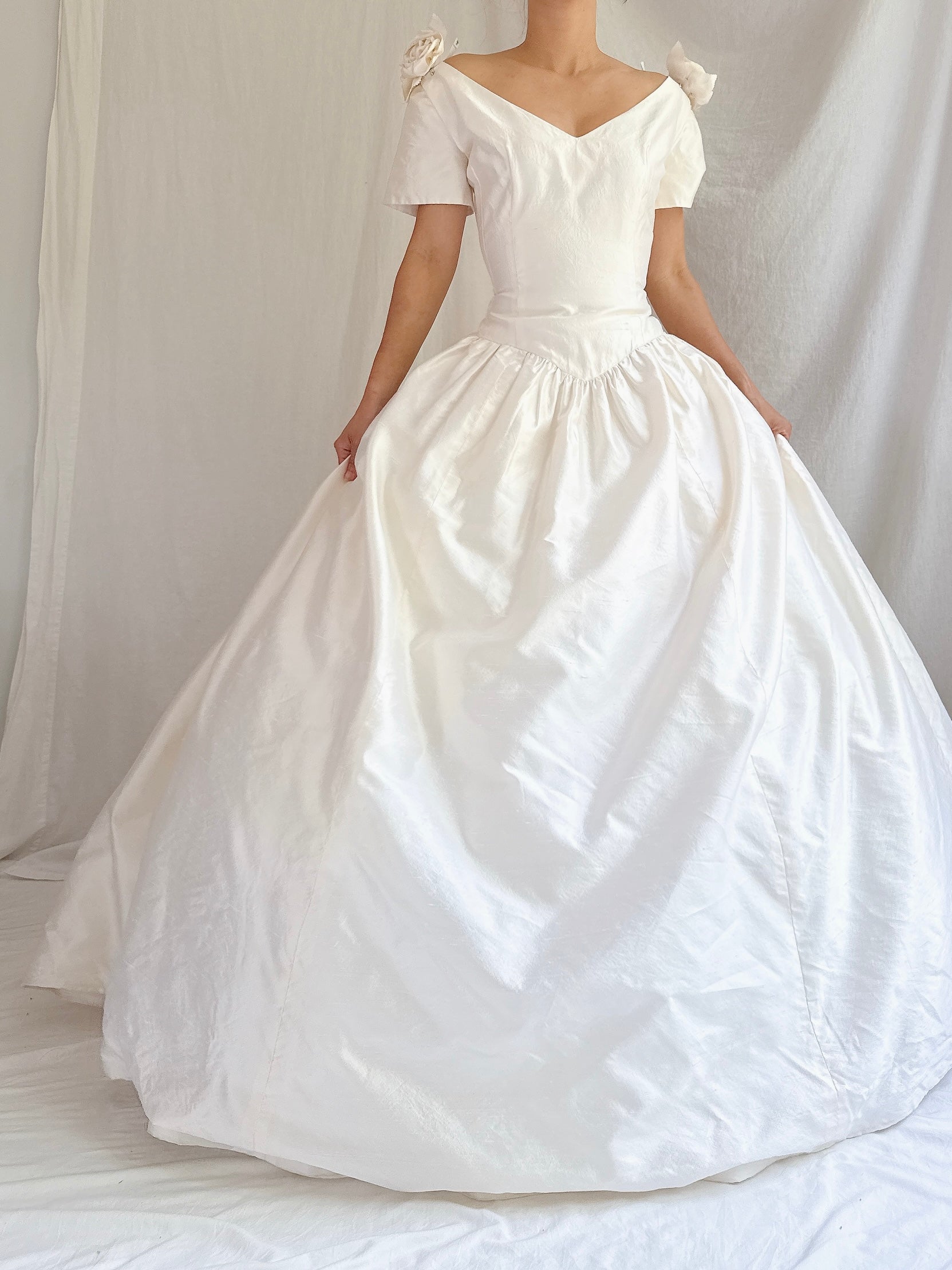 Vintage Lazaro Silk Gown - S