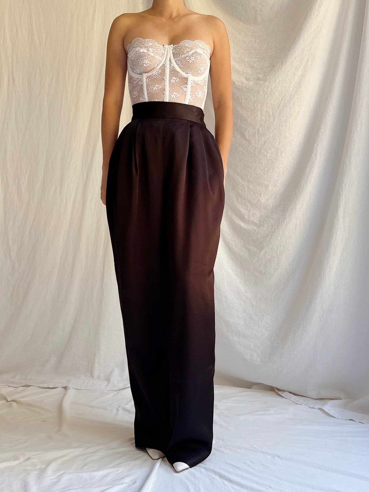 Vintage Black Trousers - S/4