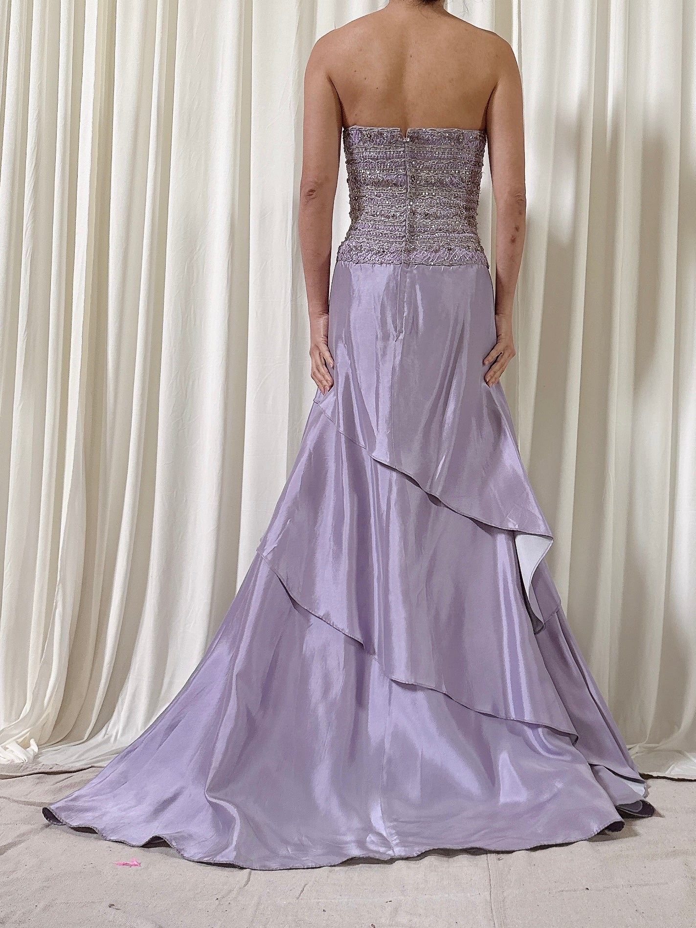 Vintage Steven Yearrick Lilac Dress - Size 6