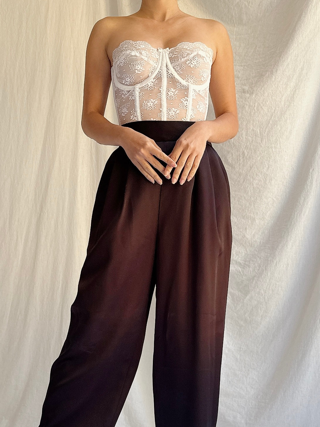 Vintage Black Trousers - S/4