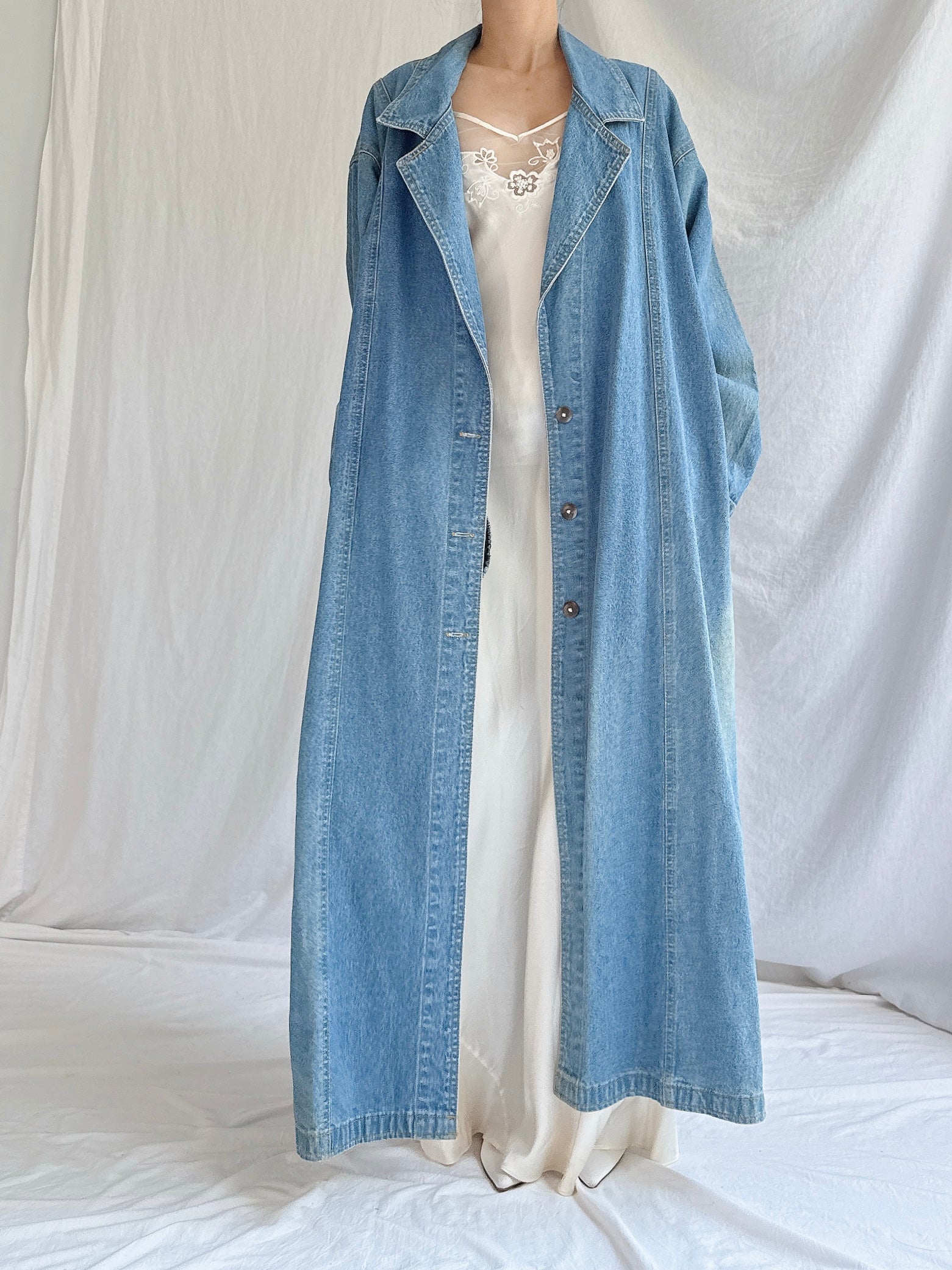 Vintage Denim Duster - M/L