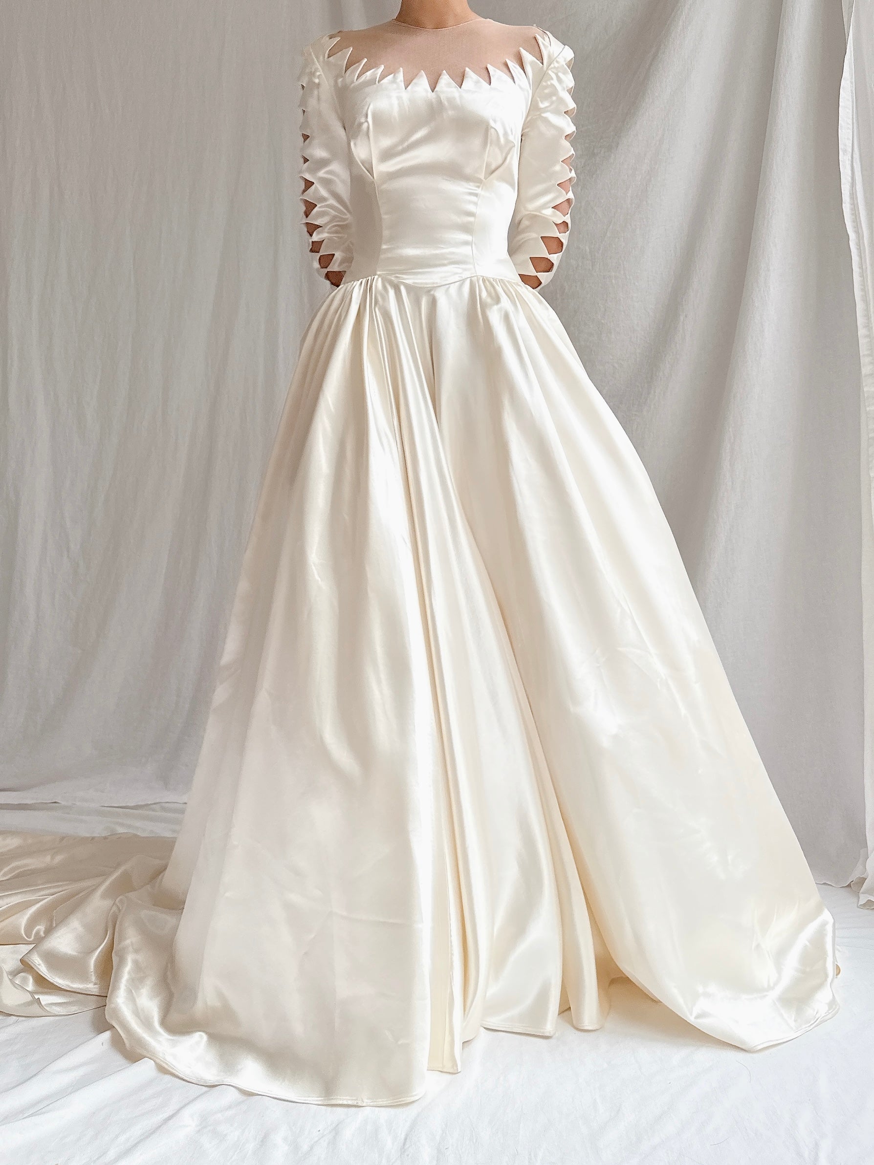 1950s Candlelight Satin Gown - XS/S